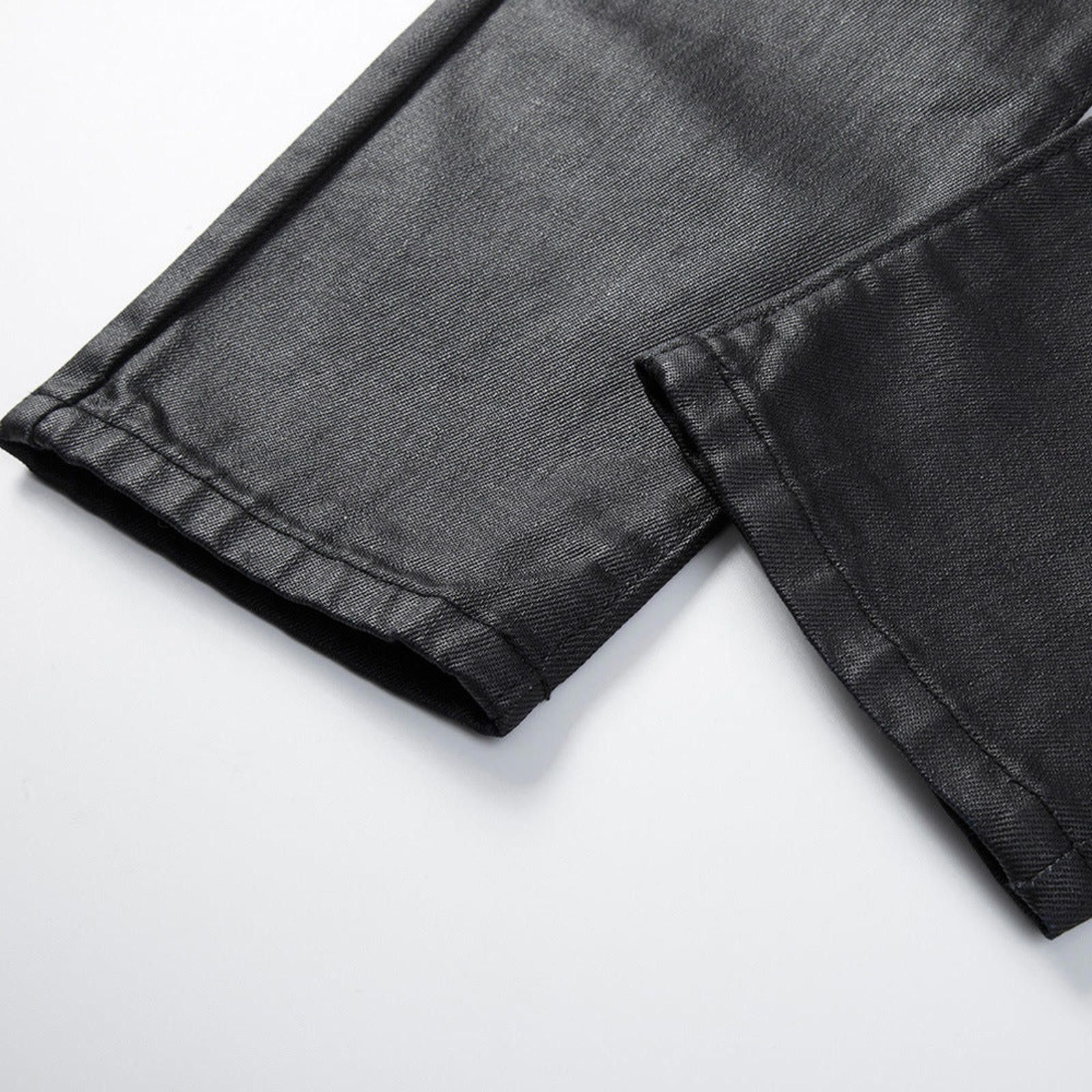 Vintage Black Coated Denim Jeans Size US 30 / EU 46 - 5 Thumbnail