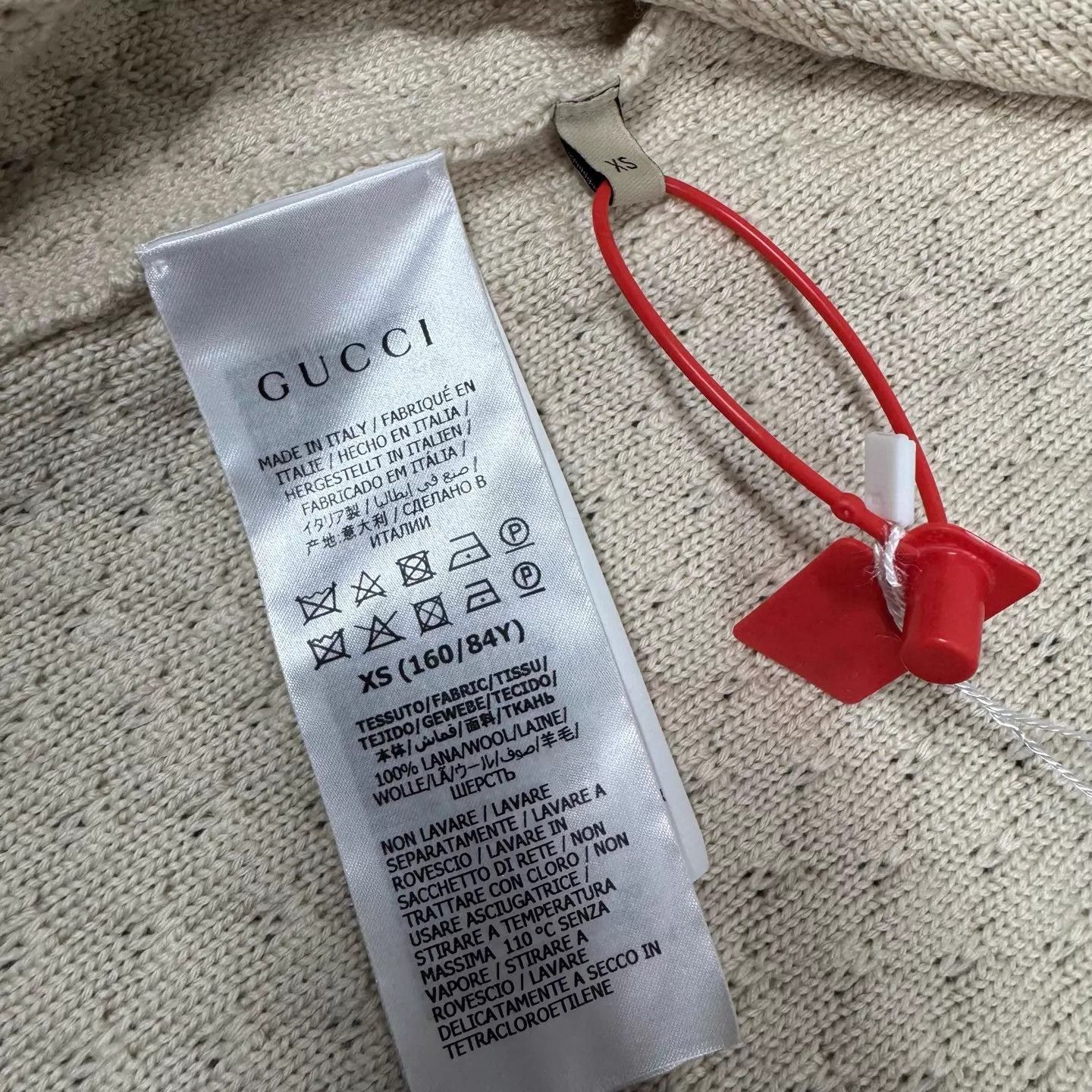Gucci Gucci Ivory Red Blue Striped Knit Cardigan XS Size XS / US 0-2 / IT 36-38 - 6 Thumbnail
