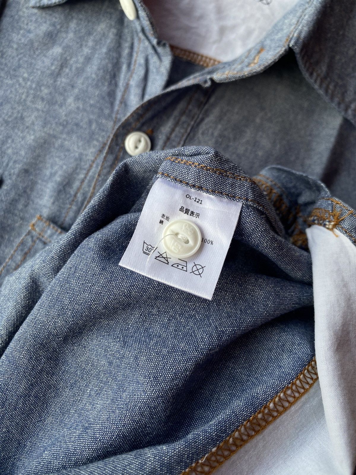 Japanese Brand 💸BINDING OFFER💸 BLUCO CHAMBRAY SHIRTS Size US L / EU 52-54 / 3 - 9 Thumbnail