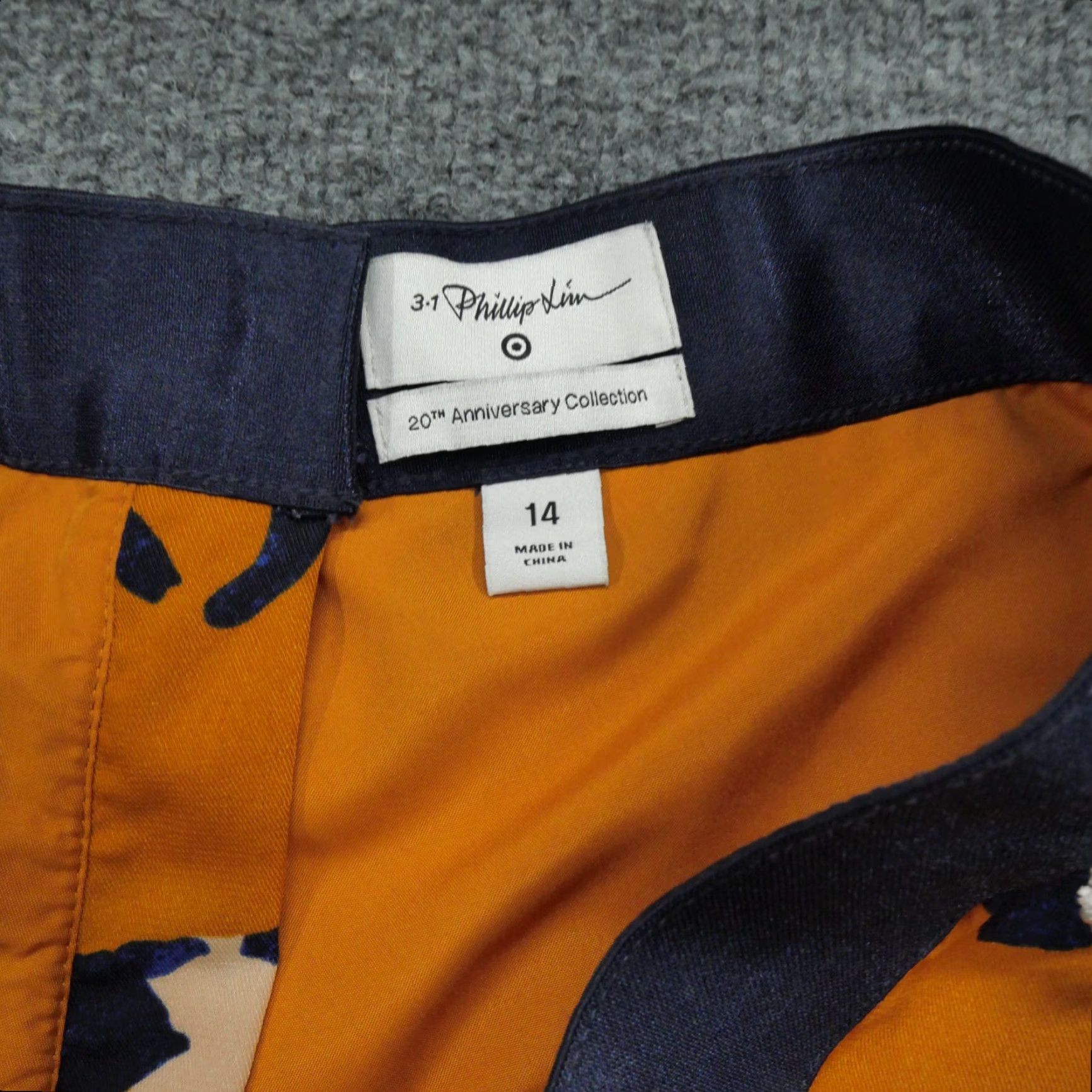 3.1 Phillip Lim VINTAGE 3.1 Phillip Lim Skirt Womens 14 Orange Blue Leopard Target Casual Size 36" / US 14 / IT 50 - 5 Thumbnail