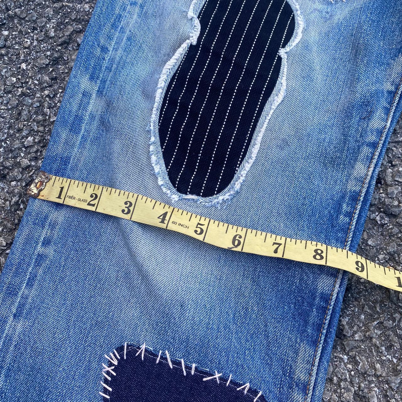 Levi's 💥Best offer💥Vintage 90s Levis 501 Patchwork Denim Size US 32 / EU 48 - 6 Thumbnail