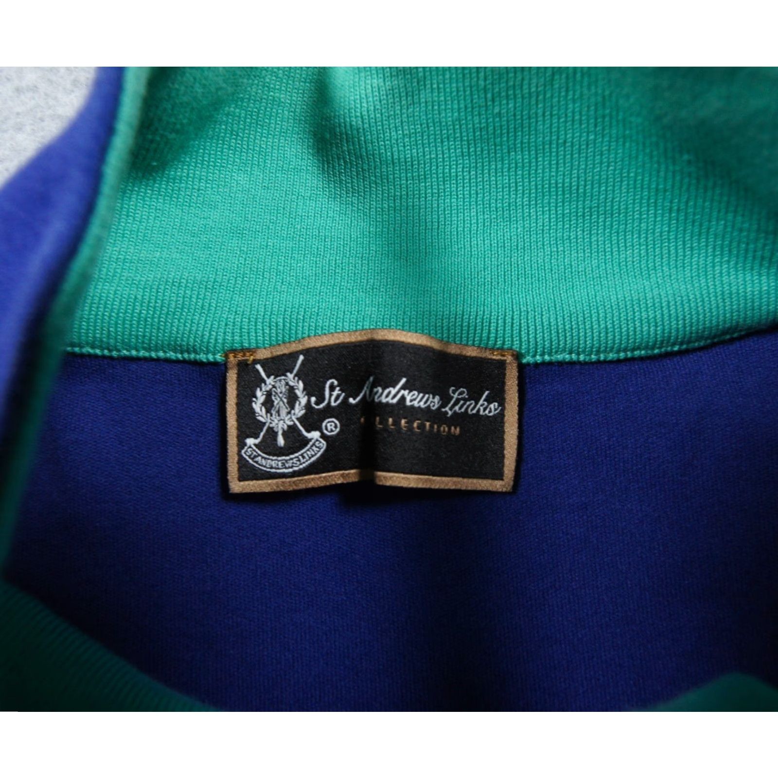 Vintage St Andrews Links Vest Mens Medium Blue Quarter Zip Golf Outdoors Preppy Adult Size US M / EU 48-50 / 2 - 6 Thumbnail