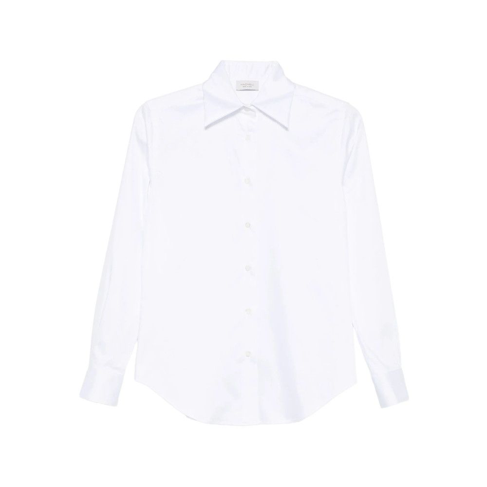 Mazzarelli Mazzarelli WHITE Tops - Shirts Size M / US 6-8 / IT 42-44 - 1 Thumbnail
