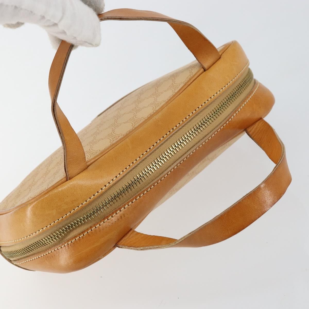 Celine CELINE Macadam Canvas Hand Bag Pvc Beige Gold Size ONE SIZE - 6 Thumbnail