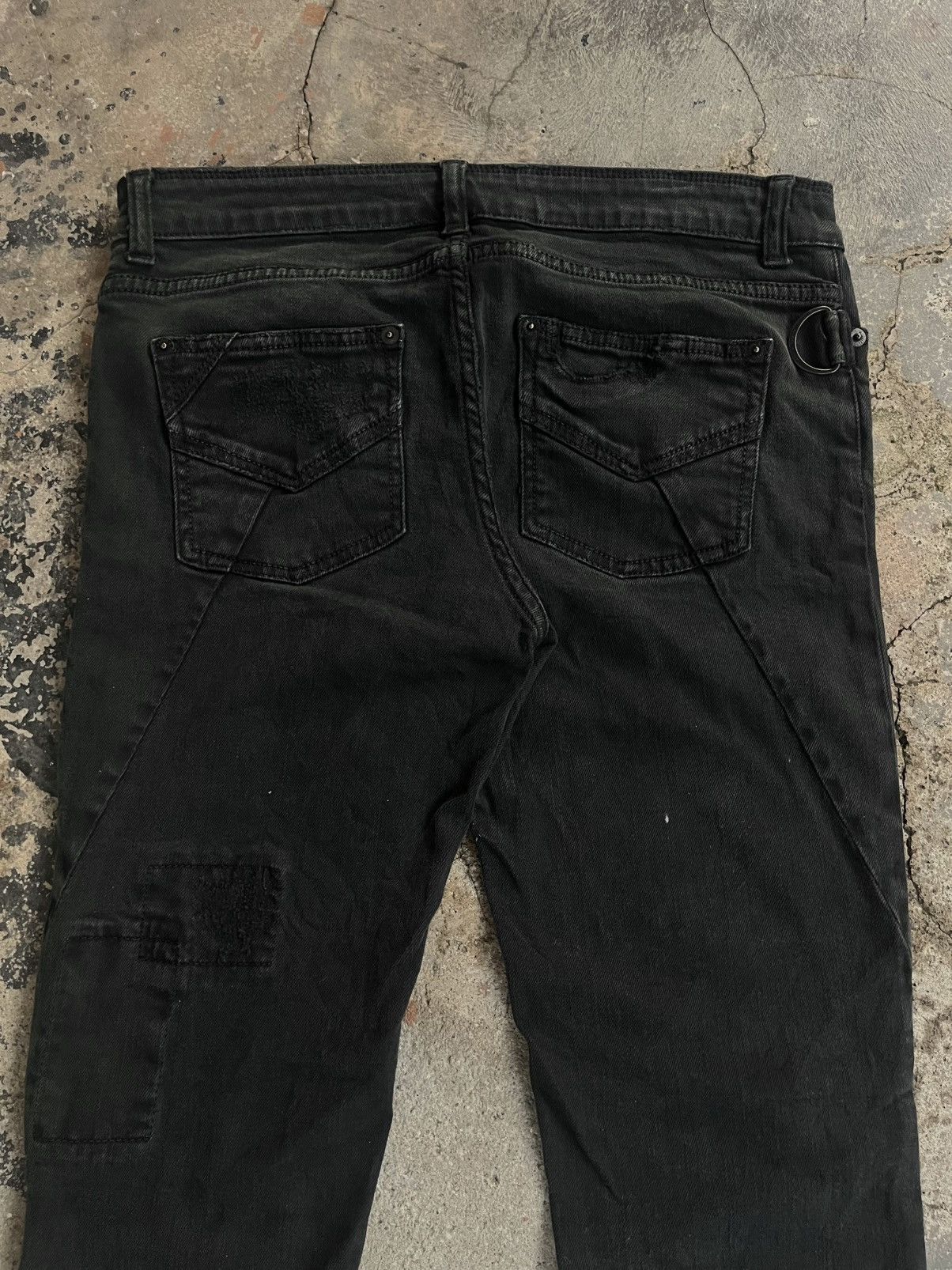 Isamu Katayama Backlash ZADIG & VOLTAIRE PATTERN BREAK PATCH WORK PANTS DENIM JEANS Size US 30 / EU 46 - 4 Thumbnail