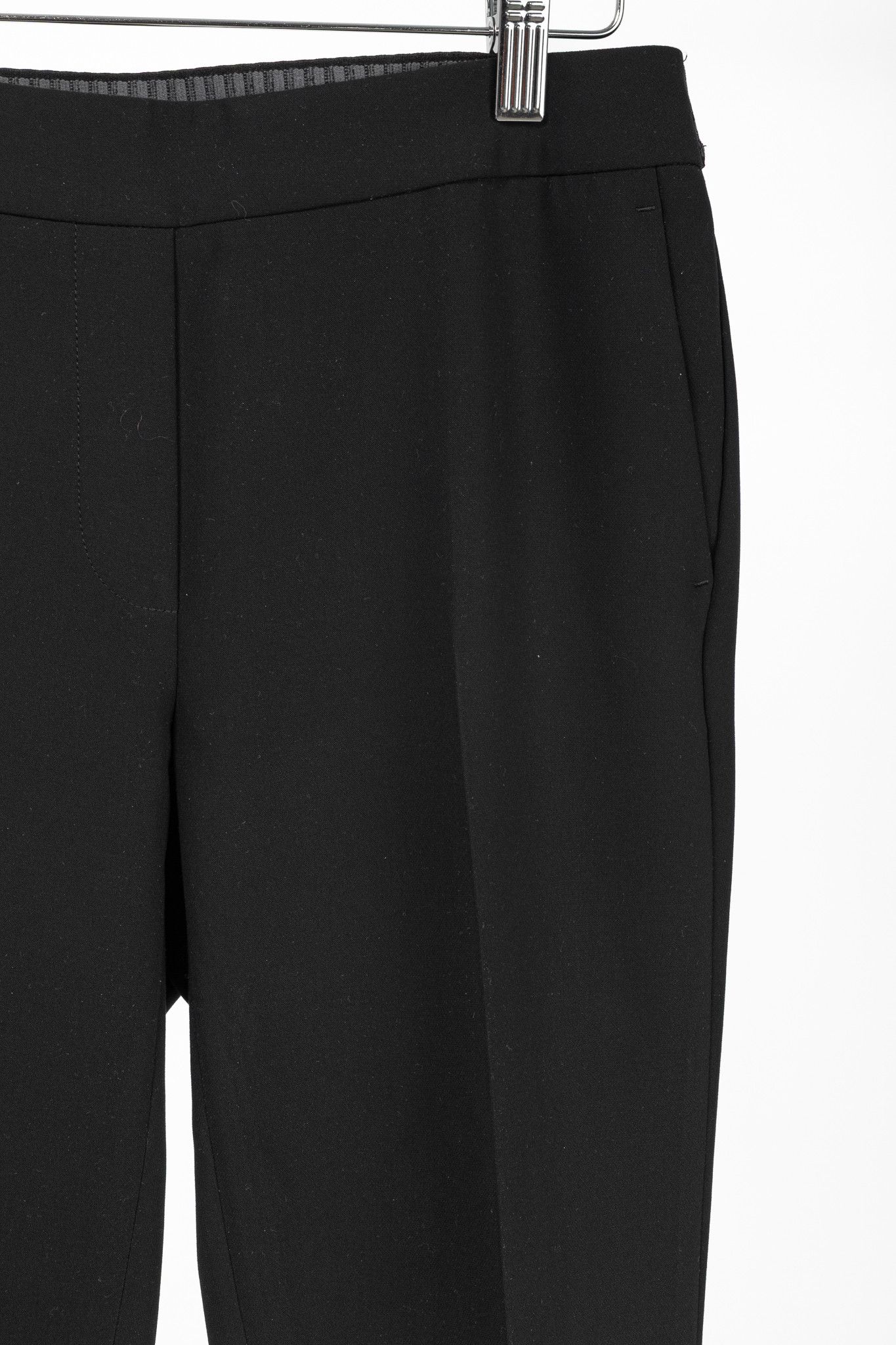 Luisa Cerano Luisa Cerano Black Pull-On Crepe Pants Size 28" / US 6 / IT 42 - 5 Thumbnail
