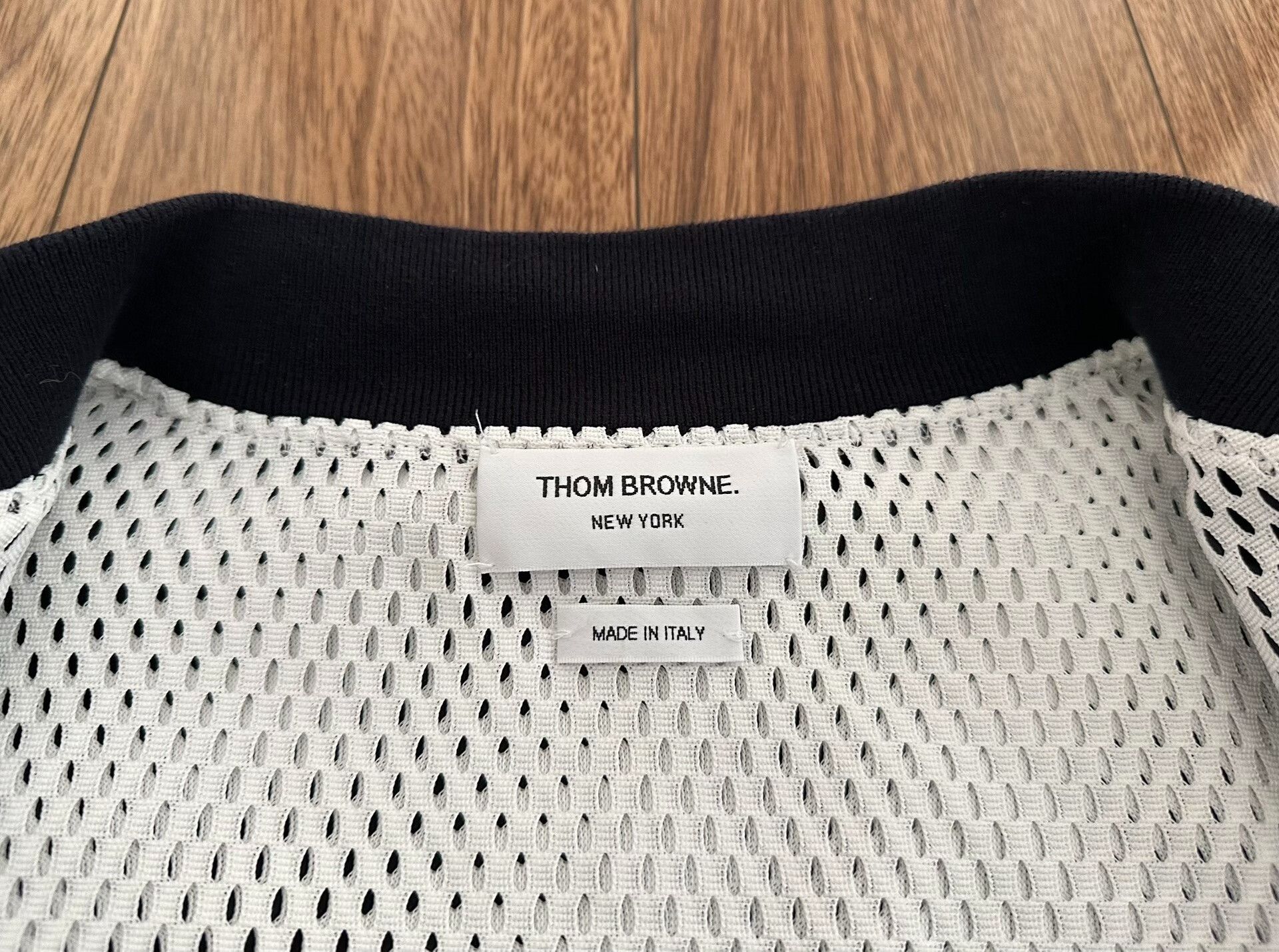 Thom Browne Thom Browne Nylon Zip 4-Stripe Varsity Jacket Size US L / EU 52-54 / 3 - 4 Thumbnail