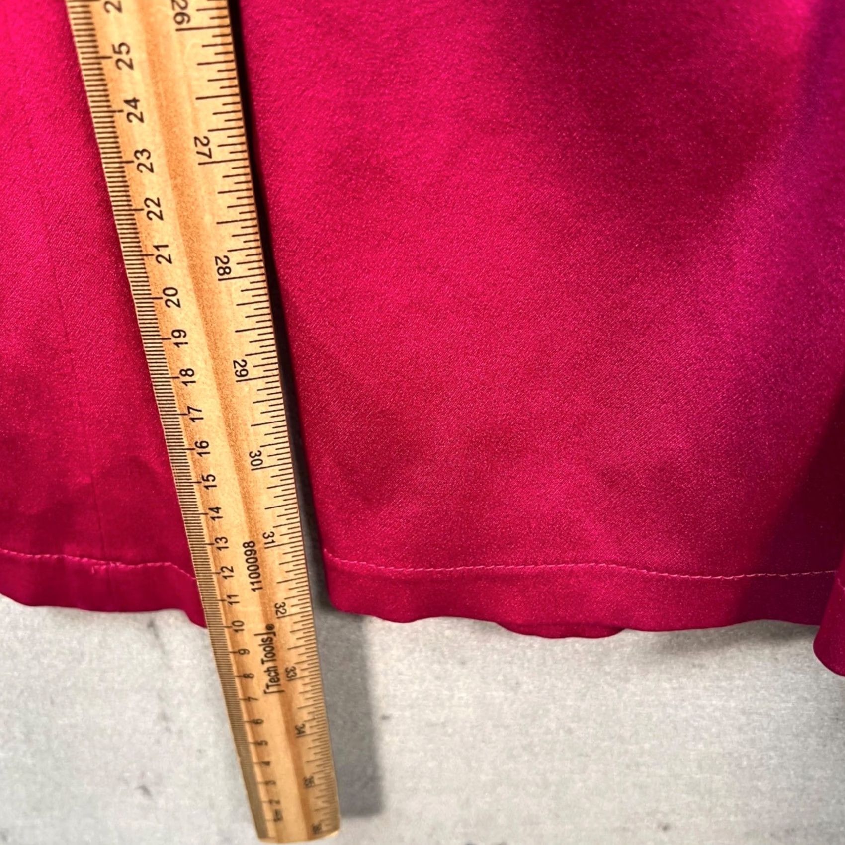 Ramy Brook Ramy Brook Pants Women 0 Fuchsia High-Waisted Wide-Leg Triacetate Satin Size 25" / US 0 / IT 36 - 7 Thumbnail