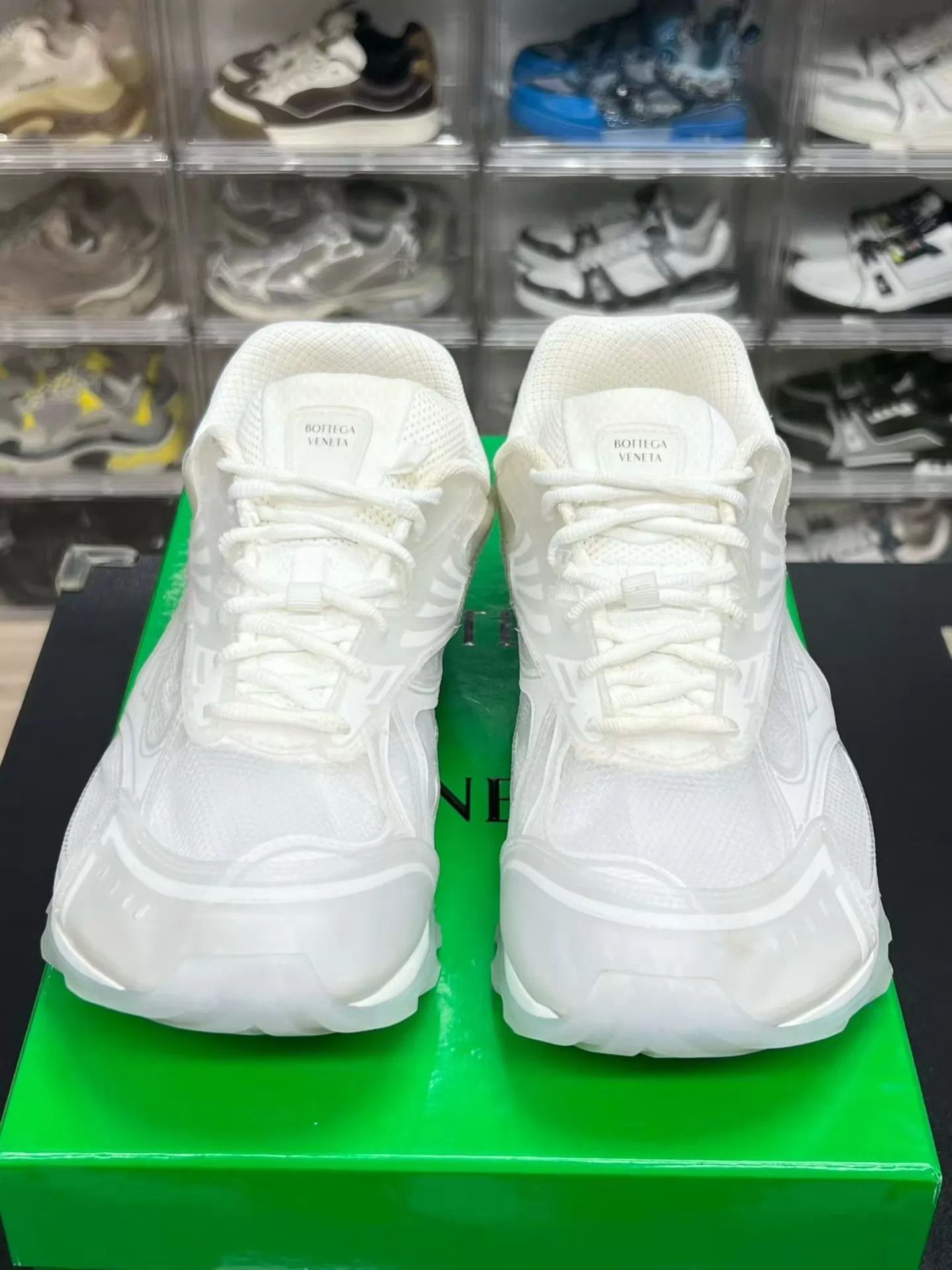 Bottega Veneta BV Orbit PU White 45 Vintage (Original Box, Rare) Size US 12 / EU 45 - 2 Thumbnail