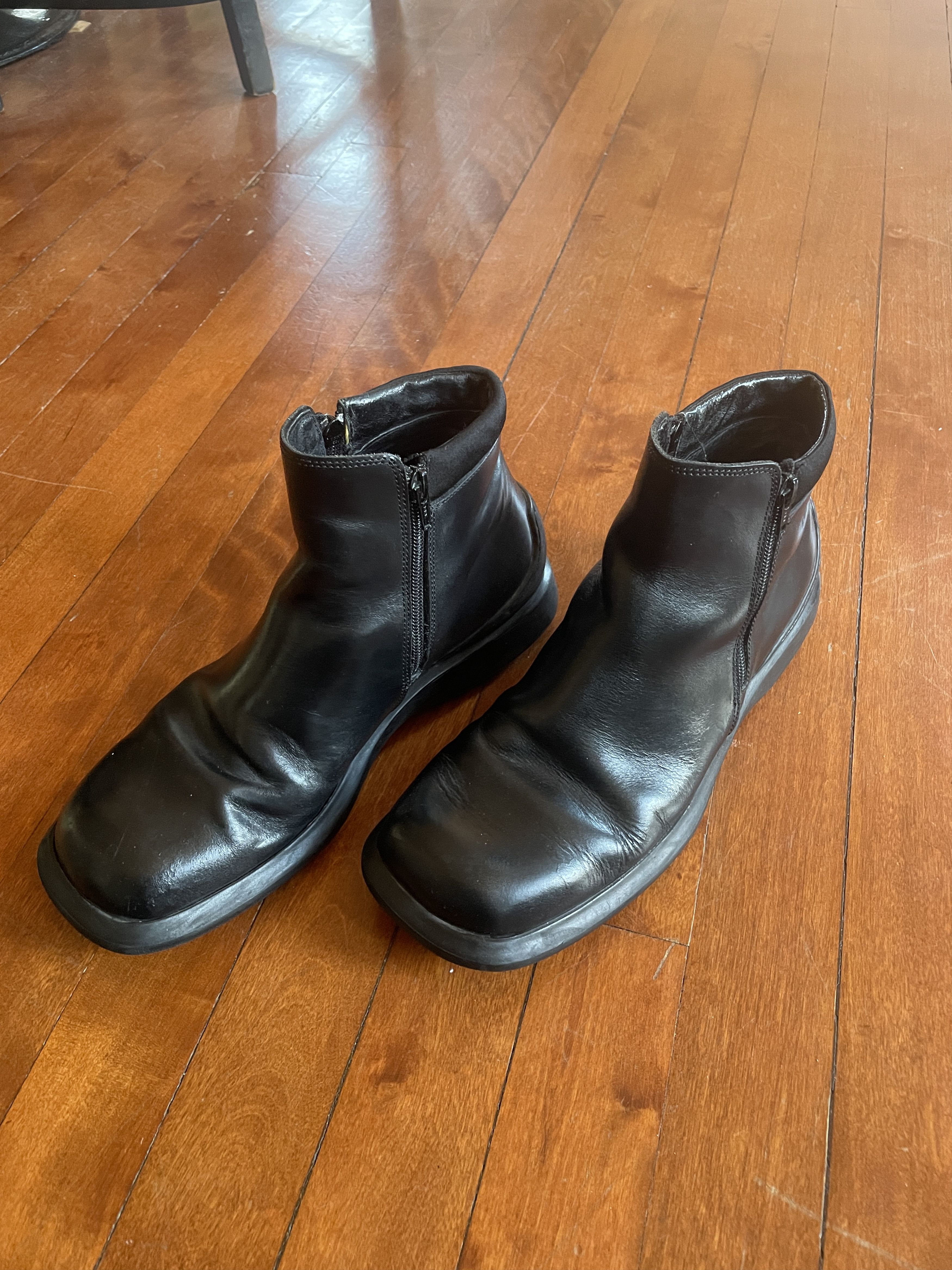 Other THE MAN Black Square Toe Leather Shoes Size US 9.5 / EU 42-43 - 1 Thumbnail