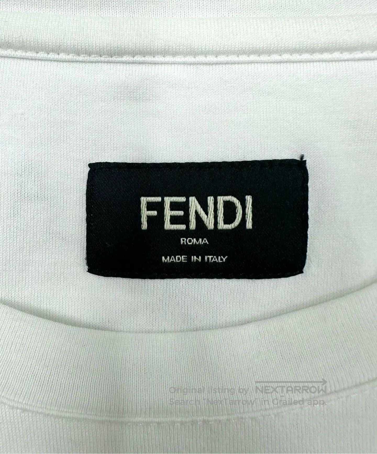 Fendi FENDI White Little Devil Print Short Sleeve| Size US L / EU 52-54 / 3 - 3 Thumbnail