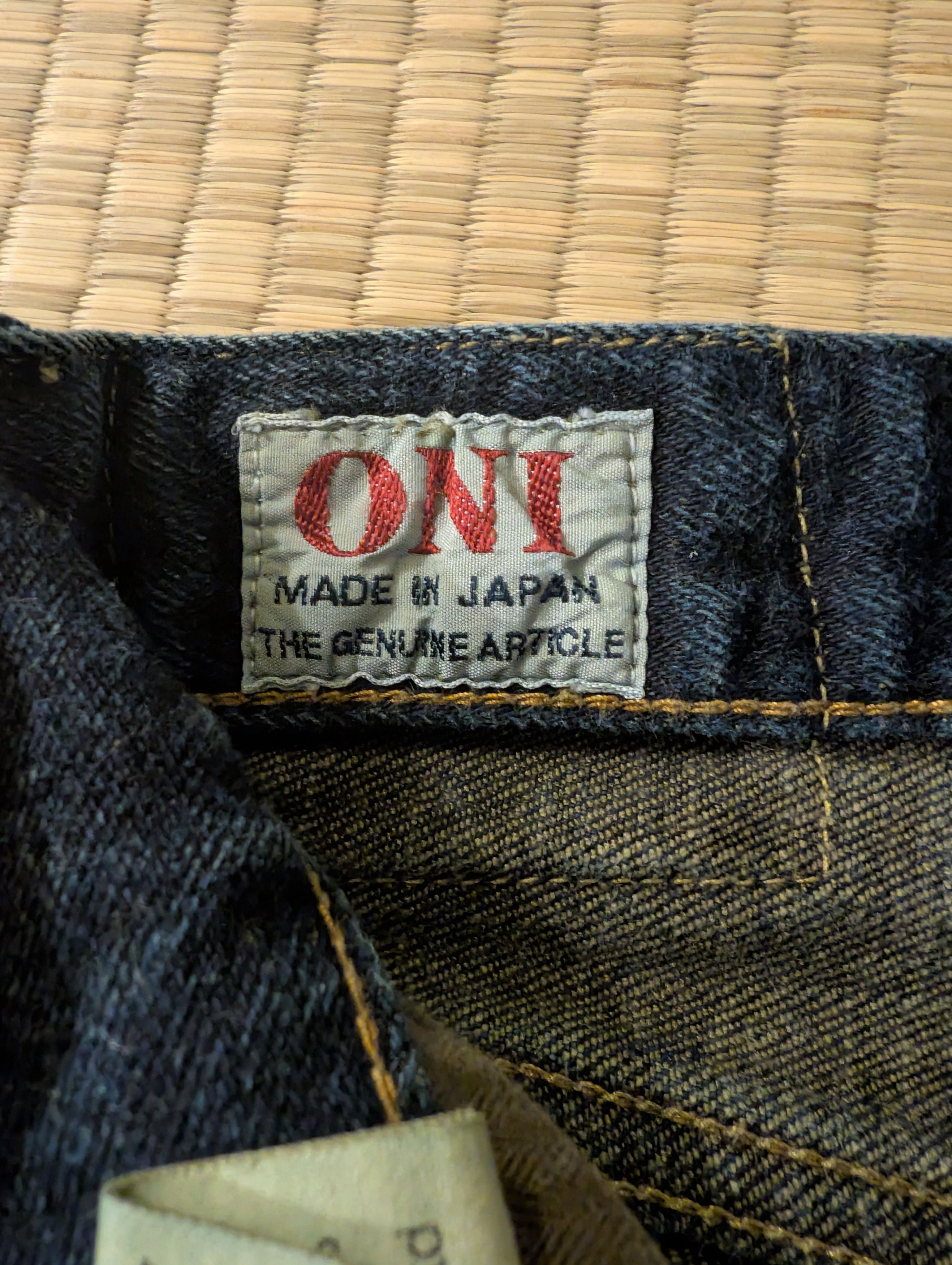 Oni Oni ONI-122S Stretch Selvedge Denim Jeans Made in Japan Size US 30 / EU 46 - 3 Thumbnail