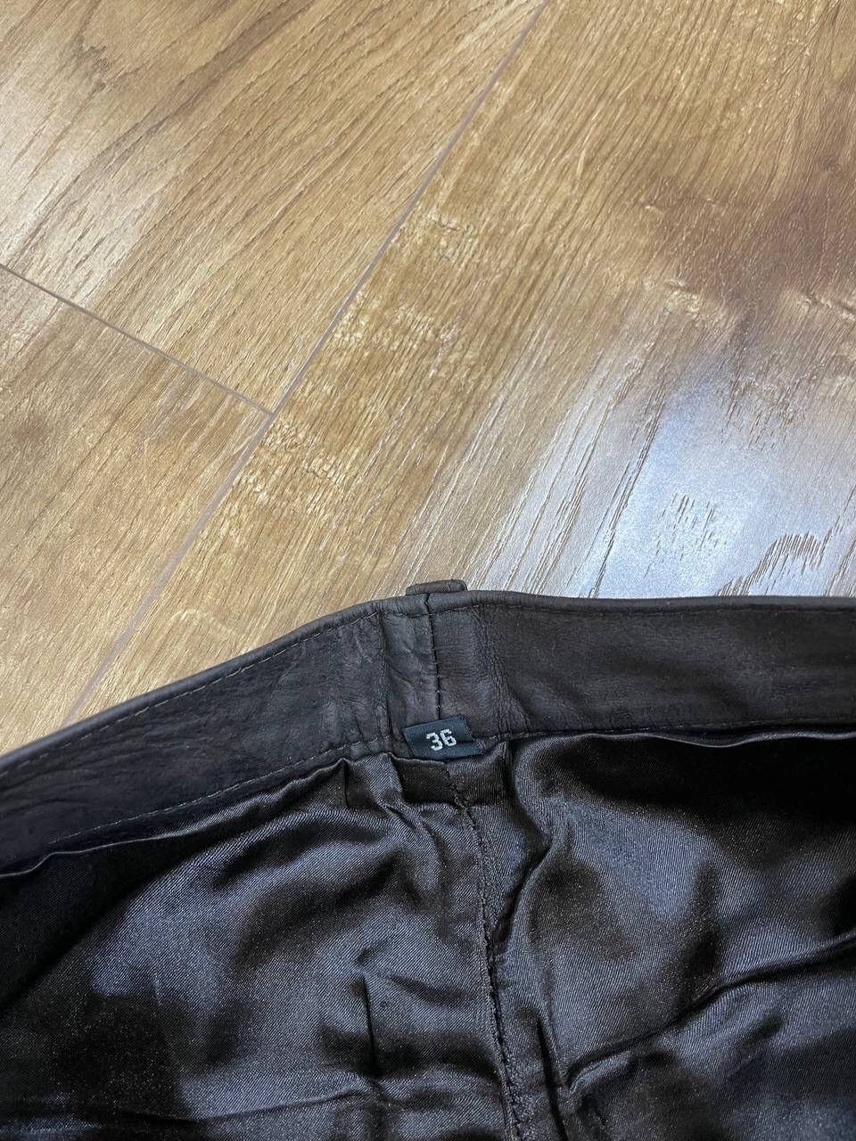 Genuine Leather × Vintage Vintage 90’s Y2K Style Classic Casual Black Leather Pants Size US 36 / EU 52 - 8 Thumbnail