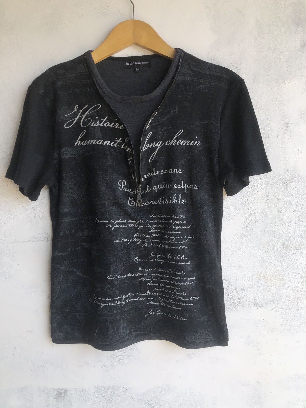 Japanese Brand Japan Gothic Poem Double Layer Zipp In The Attic Tshirt Tee Size US M / EU 48-50 / 2 - 1 Thumbnail