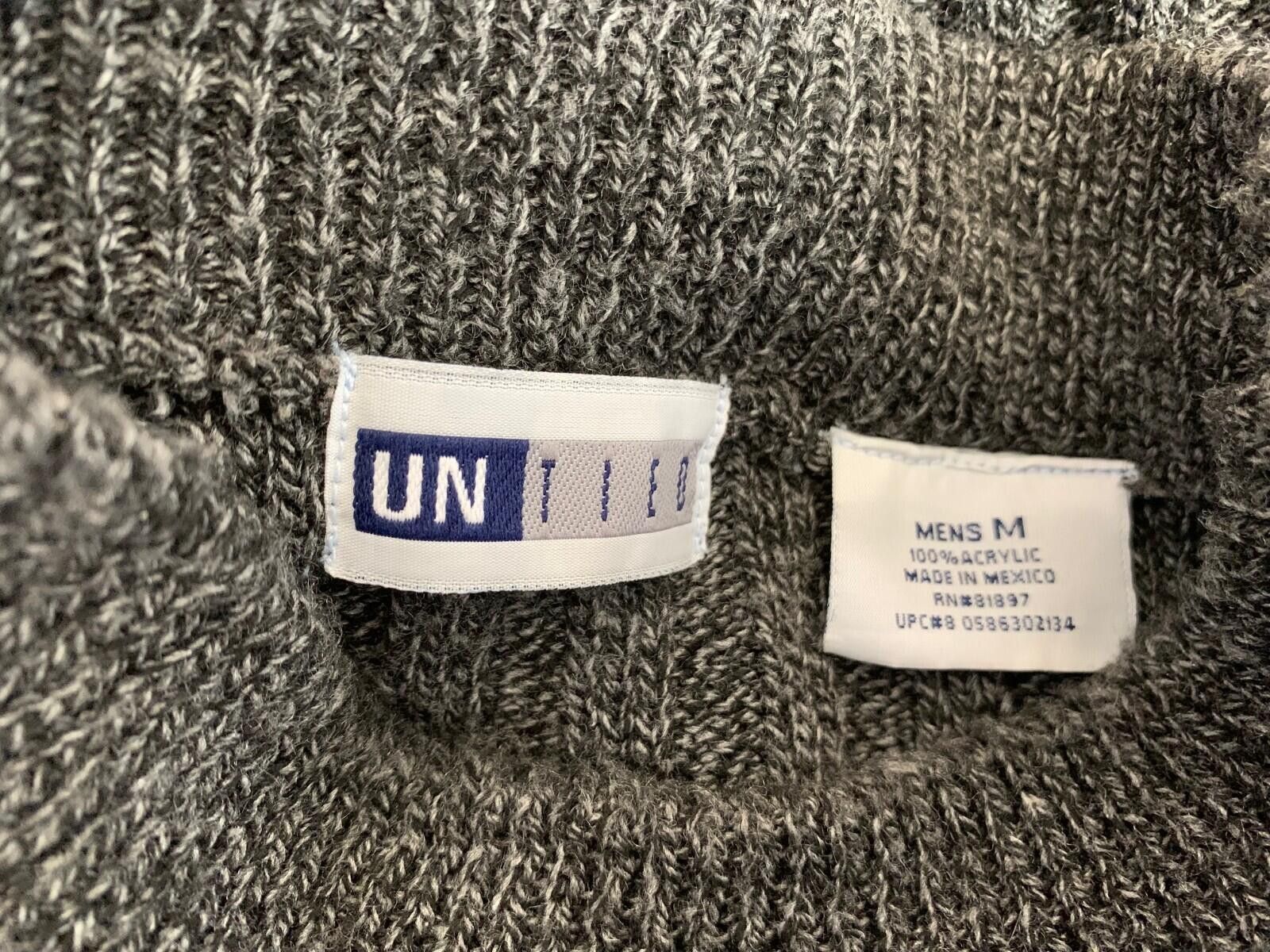 United Colors Of Benetton Untied brand Men’s Size Medium Charcoal Knitted Sweater Size US M / EU 48-50 / 2 - 3 Thumbnail