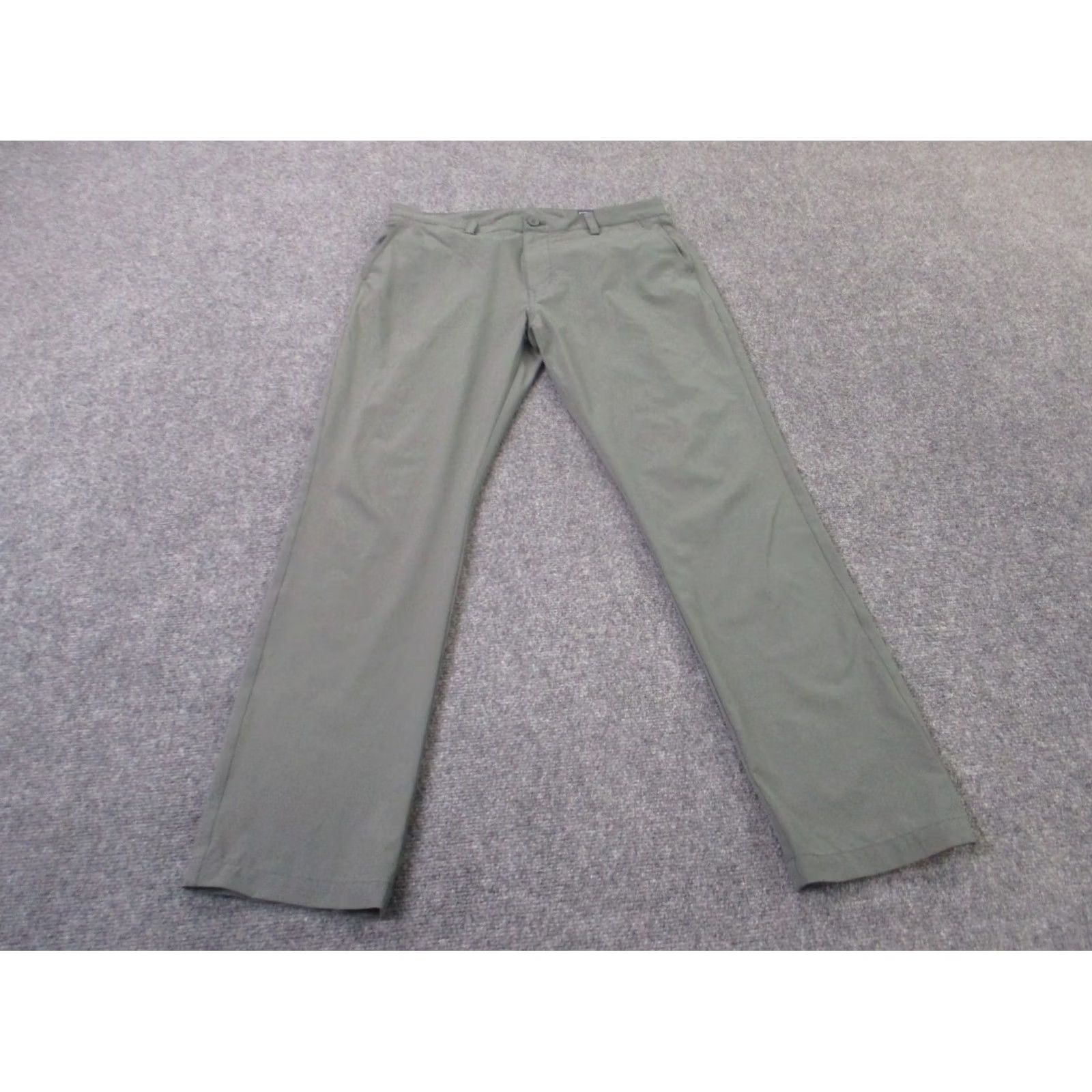 Vineyard Vines Vineyard Vines Pants Mens 33 X 32 Gray Chino Straight Casual Regular Belt Loops Front Flat Front Knits Cotton Size US 33 - 2 Thumbnail