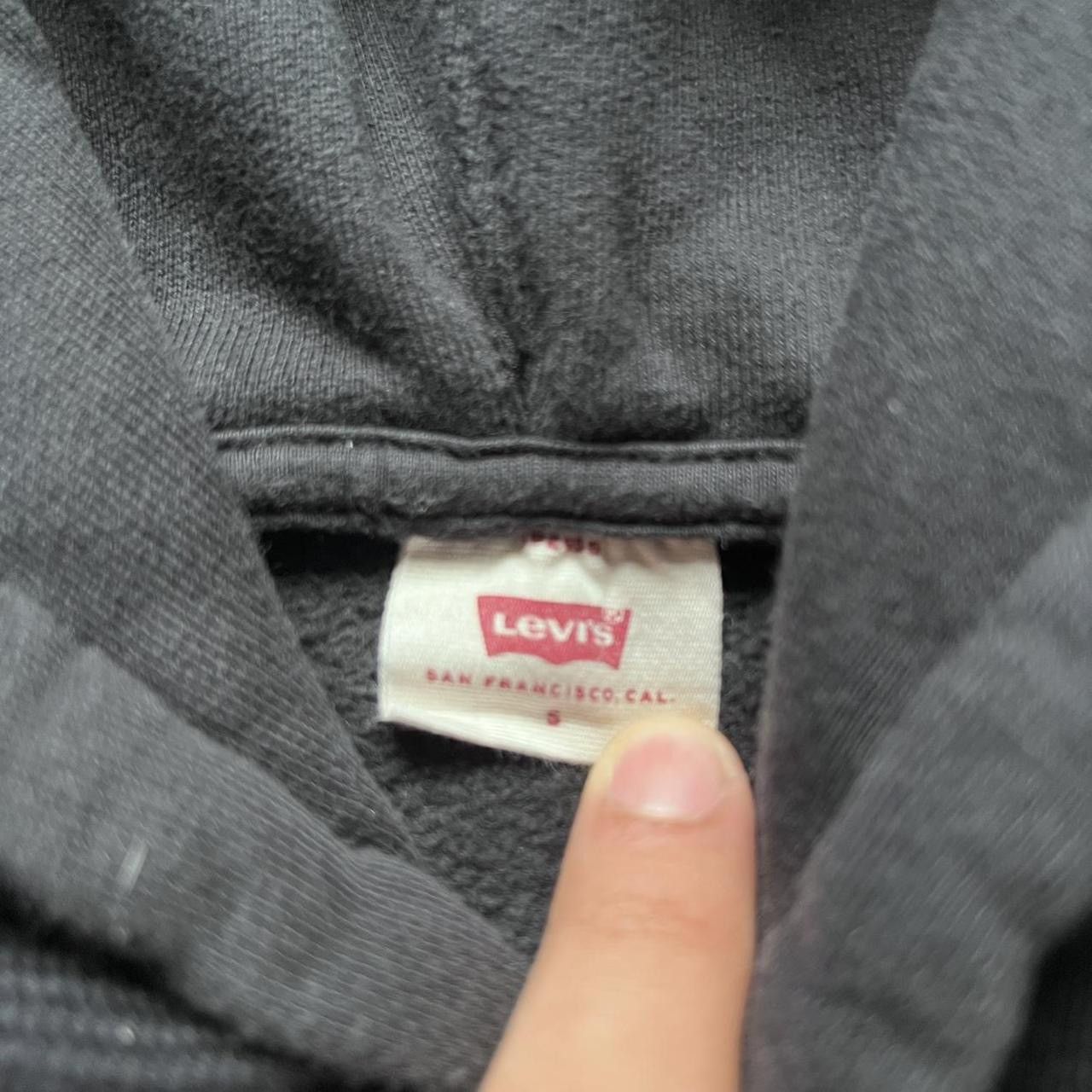 Levi's black levi’s logo women’s boxy fit hoodie, size S Size S / US 4 / IT 40 - 2 Thumbnail