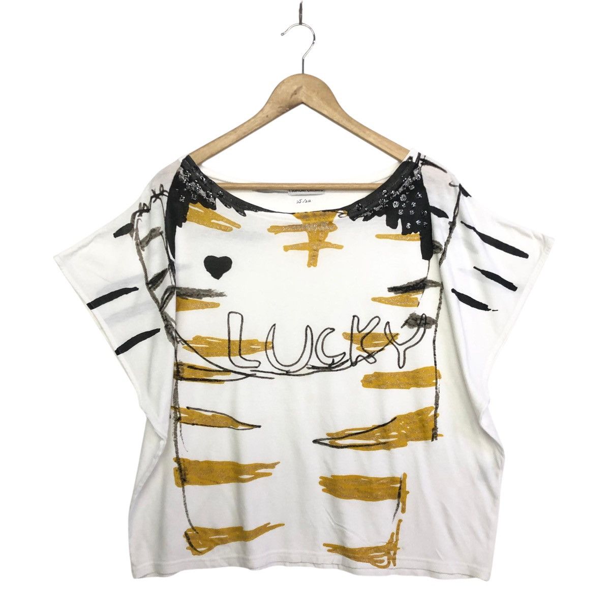 Issey Miyake × Tsumori Chisato *TSUMORI CHISATO by ISSEY MIYAKE art design women tee Size XL / US 12-14 / IT 48-50 - 2 Thumbnail