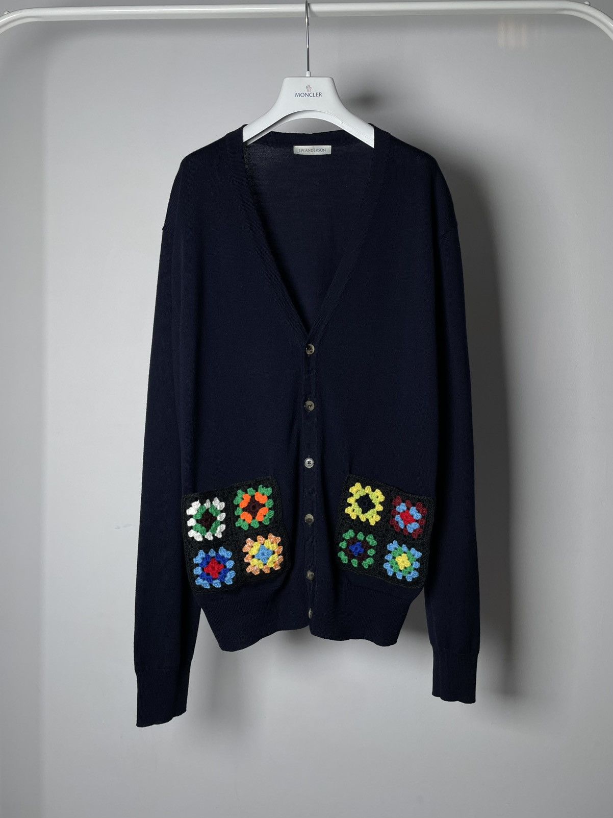 JW Anderson JW Anderson Wool Flower Pocket Cardigan Size US L / EU 52-54 / 3 - 1 Thumbnail