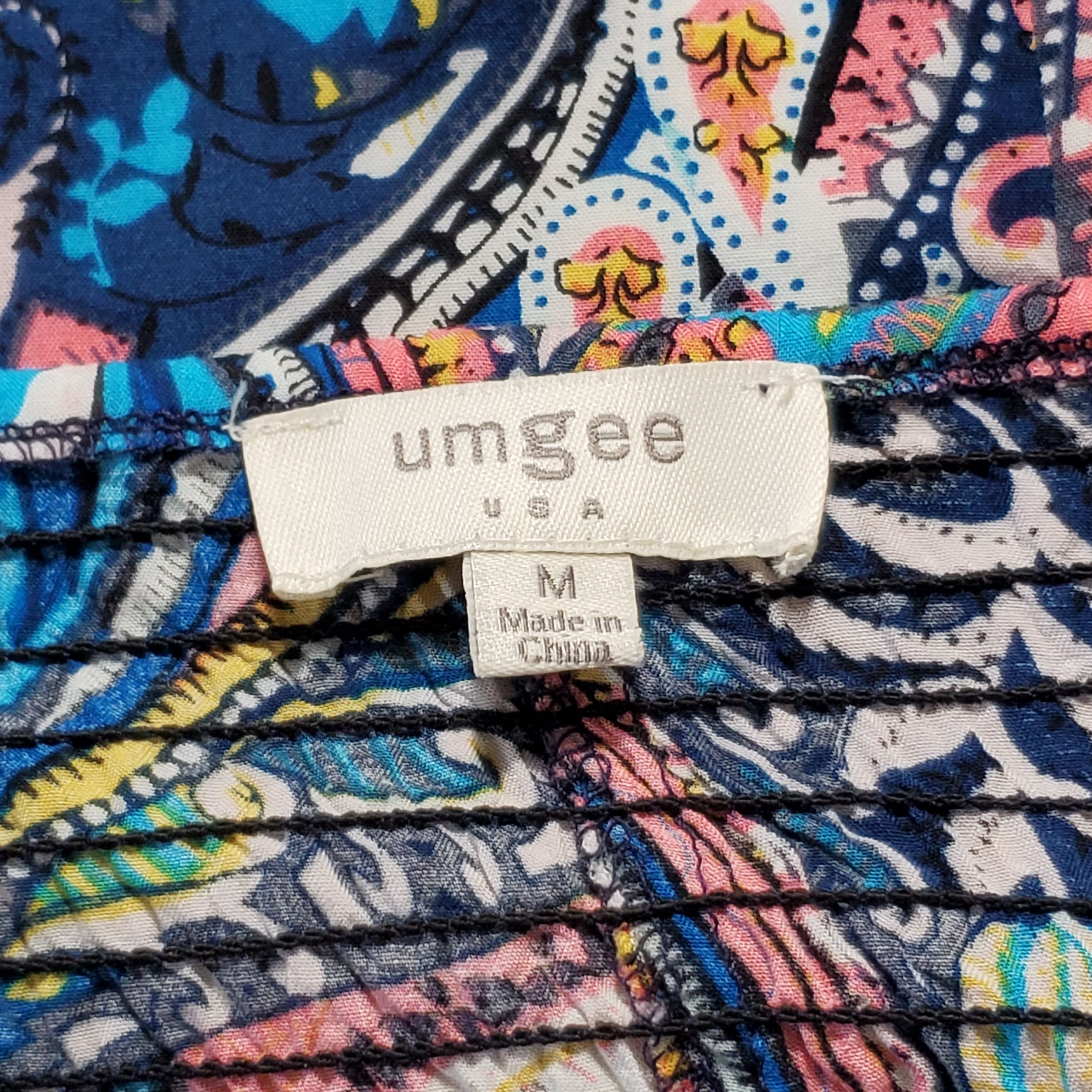 Other Umgee Sze M/L Dress Oversized Smocked Rainbow Paisley Fringe Size M / US 6-8 / IT 42-44 - 10 Thumbnail