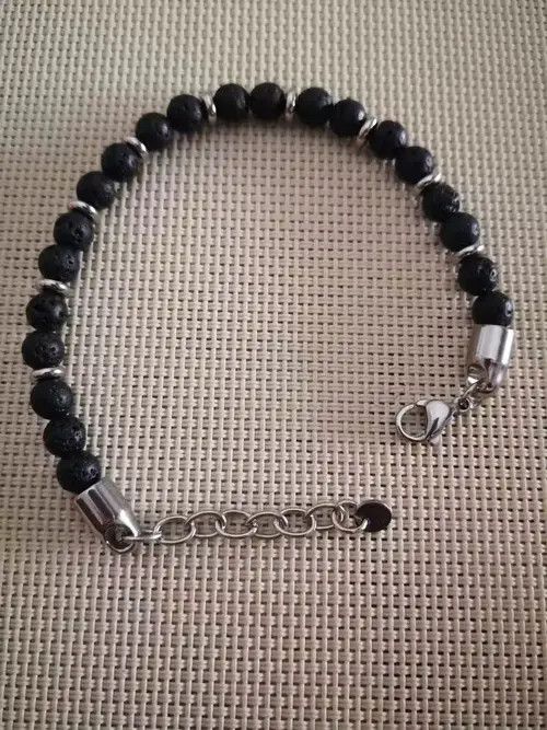 Other Imitation Lava Rock Beads Strand Bracelets Men Size ONE SIZE - 4 Thumbnail
