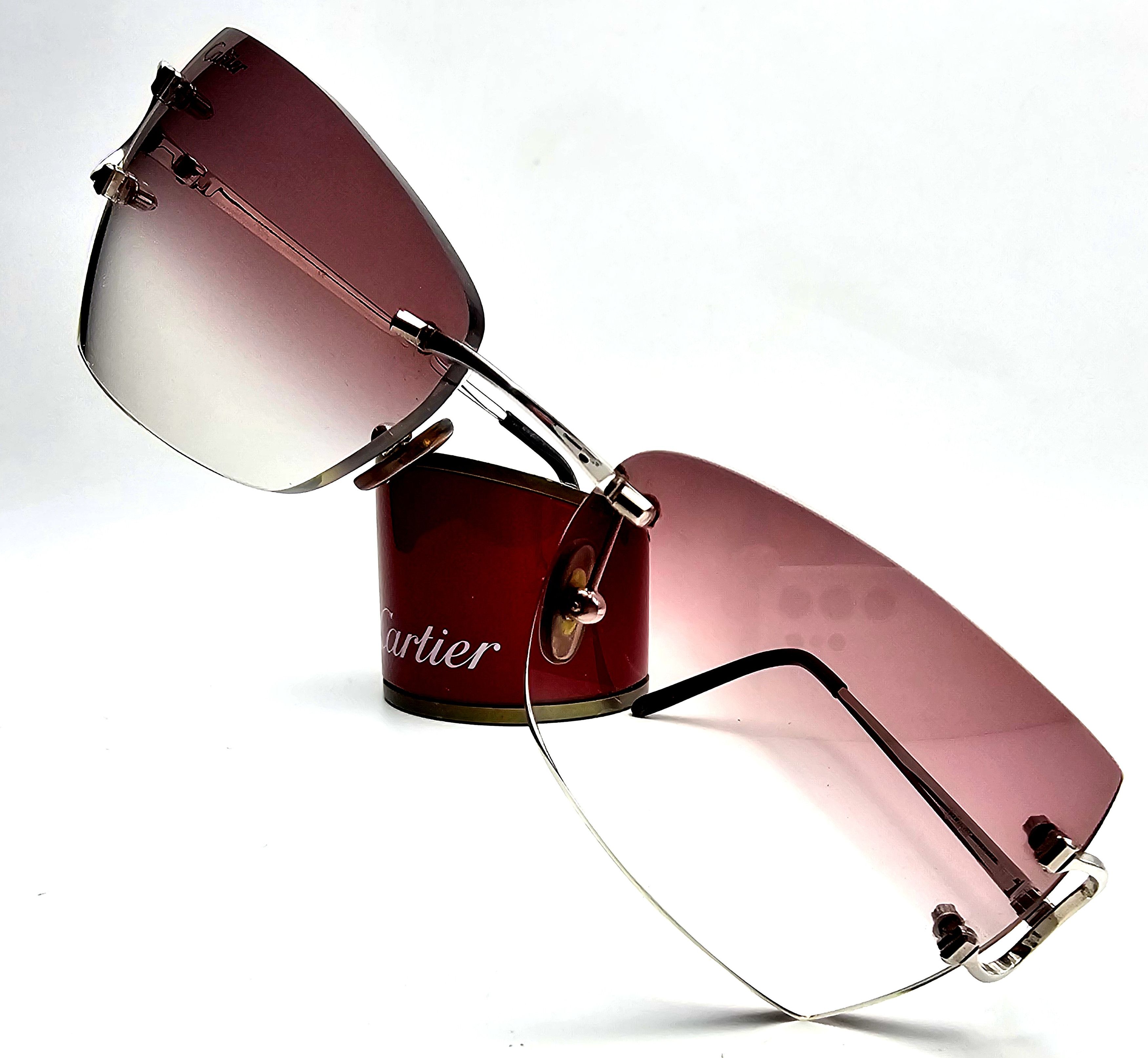 Cartier Cartier Big C Occhiali Silver Sunglasses Size ONE SIZE - 2 Thumbnail