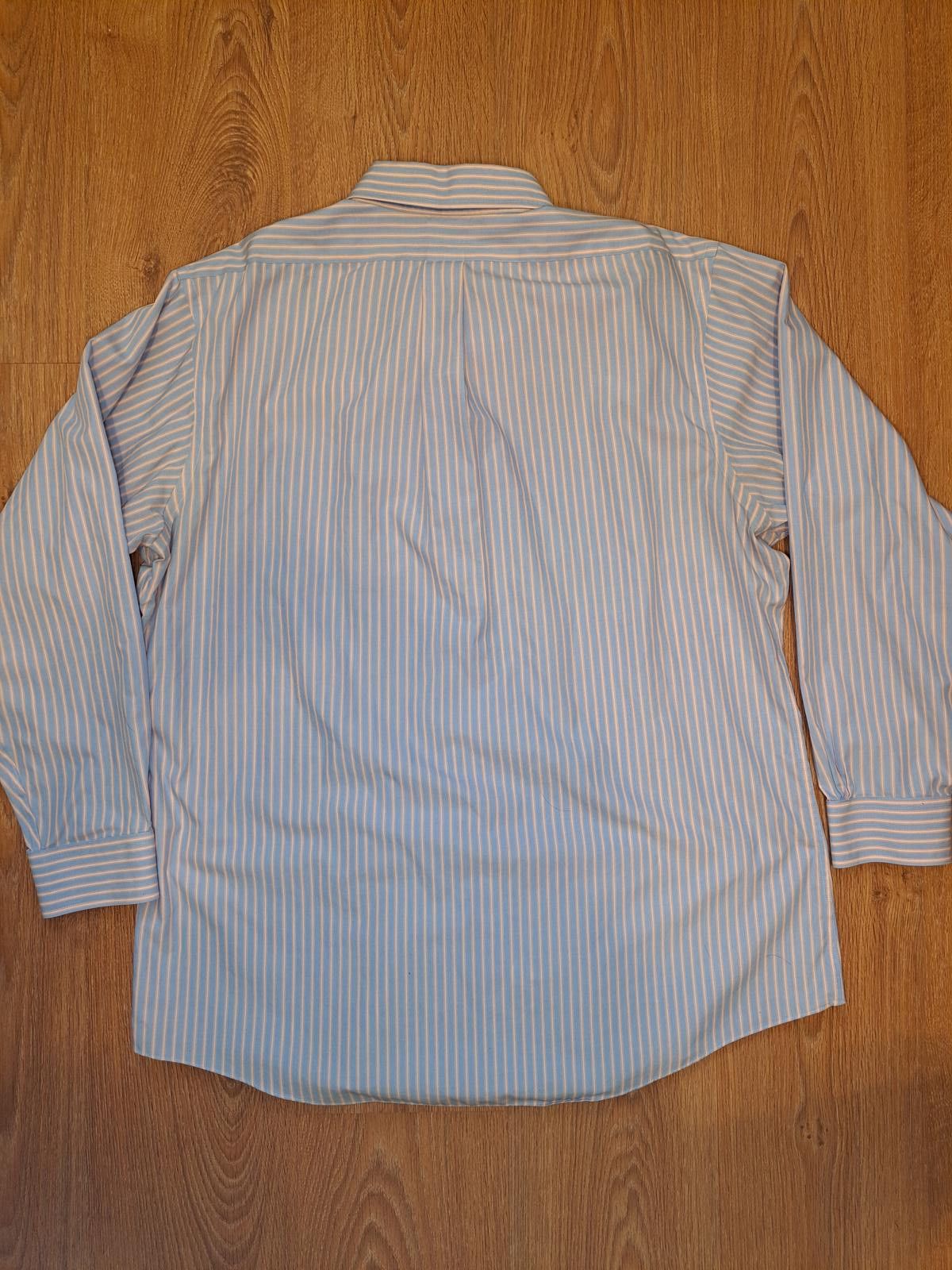 Brooks Brothers Brooks Brothers Long Sleeve Shirt 17.5-34/35 XL Blue Striped Size US XL / EU 56 / 4 - 7 Thumbnail