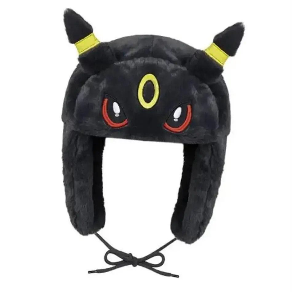 Anime × Japanese Brand Y2K Cartoon Anime Black Umbreon Ushanka Size ONE SIZE - 1 Thumbnail
