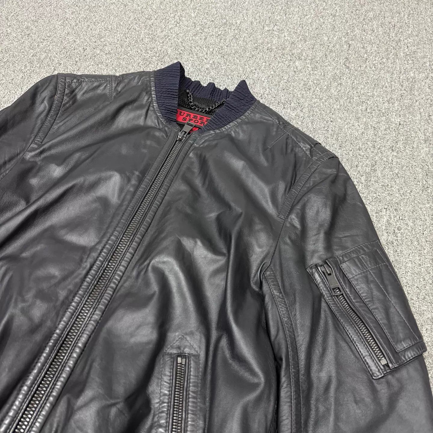 Burberry Burberry Black Leather Jacket S 95 New Size US S / EU 44-46 / 1 - 3 Thumbnail