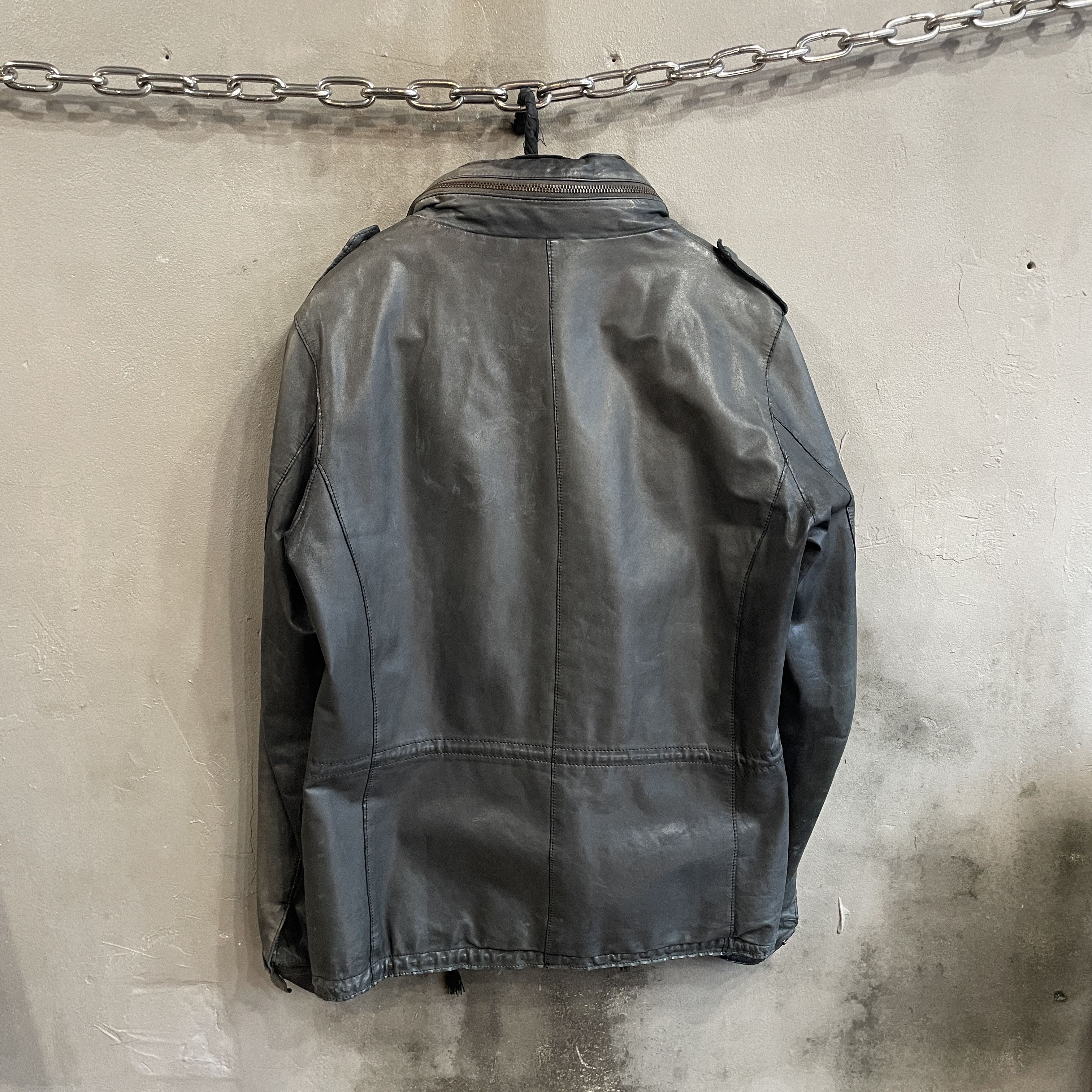 Japanese Brand SISII Washable Cowhide Leather M-65 Jacket Size US M / EU 48-50 / 2 - 5 Thumbnail
