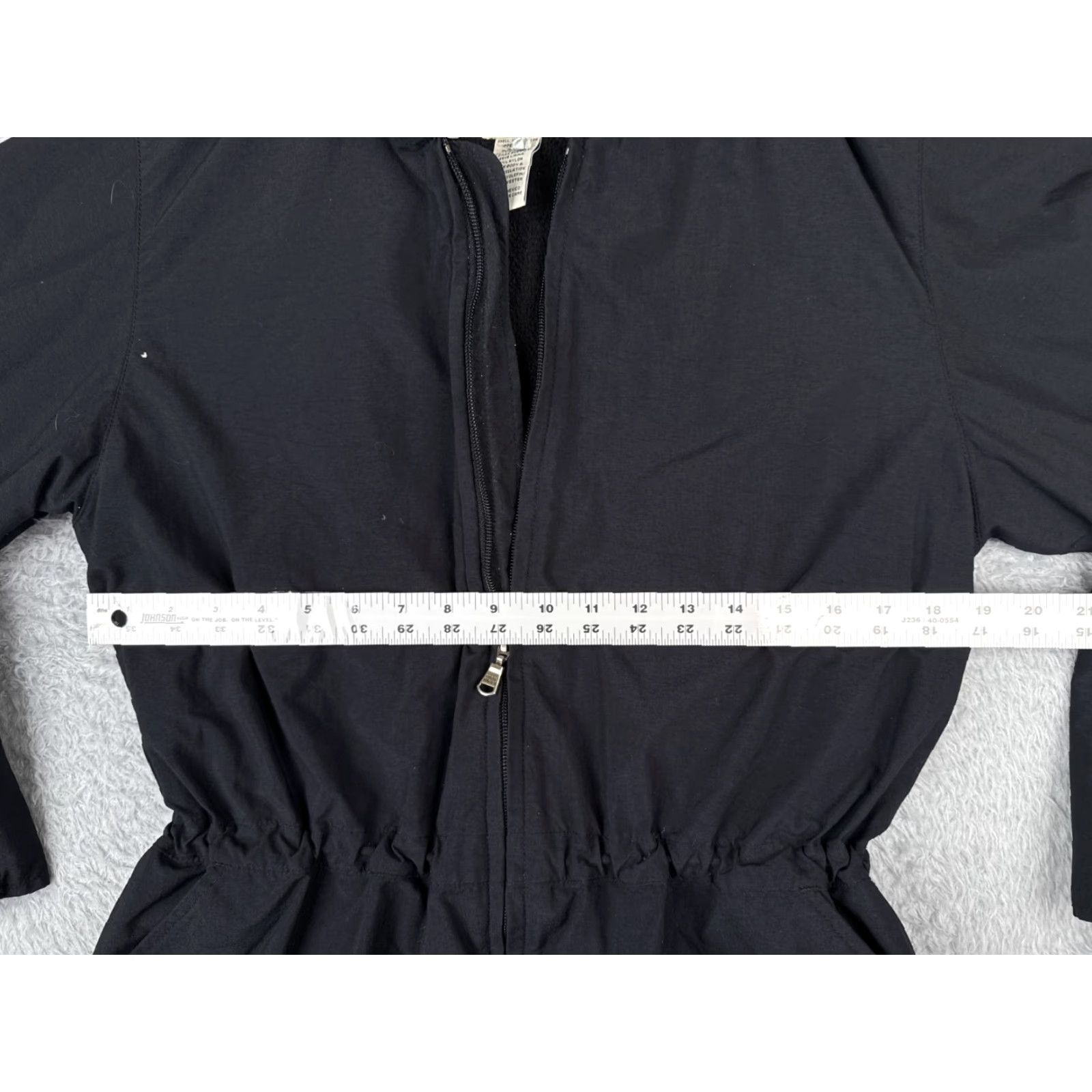 Eddie Bauer Eddie Bauer Jacket Women Medium Black Full Zip Fleece Lined Cinch Polyester Size M / US 6-8 / IT 42-44 - 6 Thumbnail