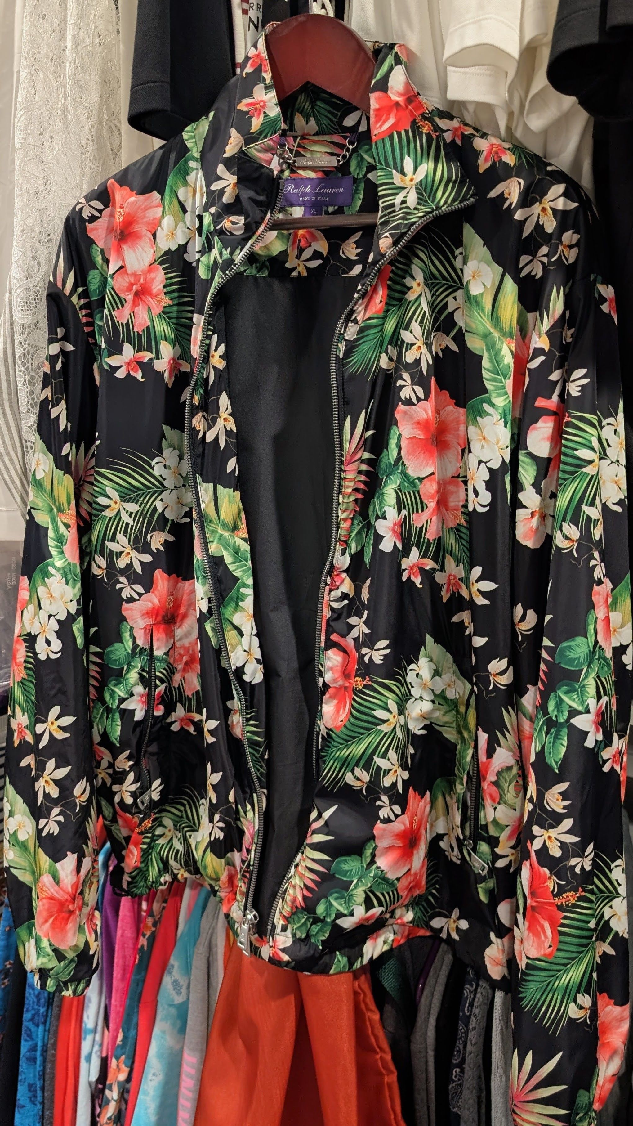 Ralph Lauren Purple Label Kellen Floral Zip-Up Bomber Jacket Size US XL / EU 56 / 4 - 1 Thumbnail