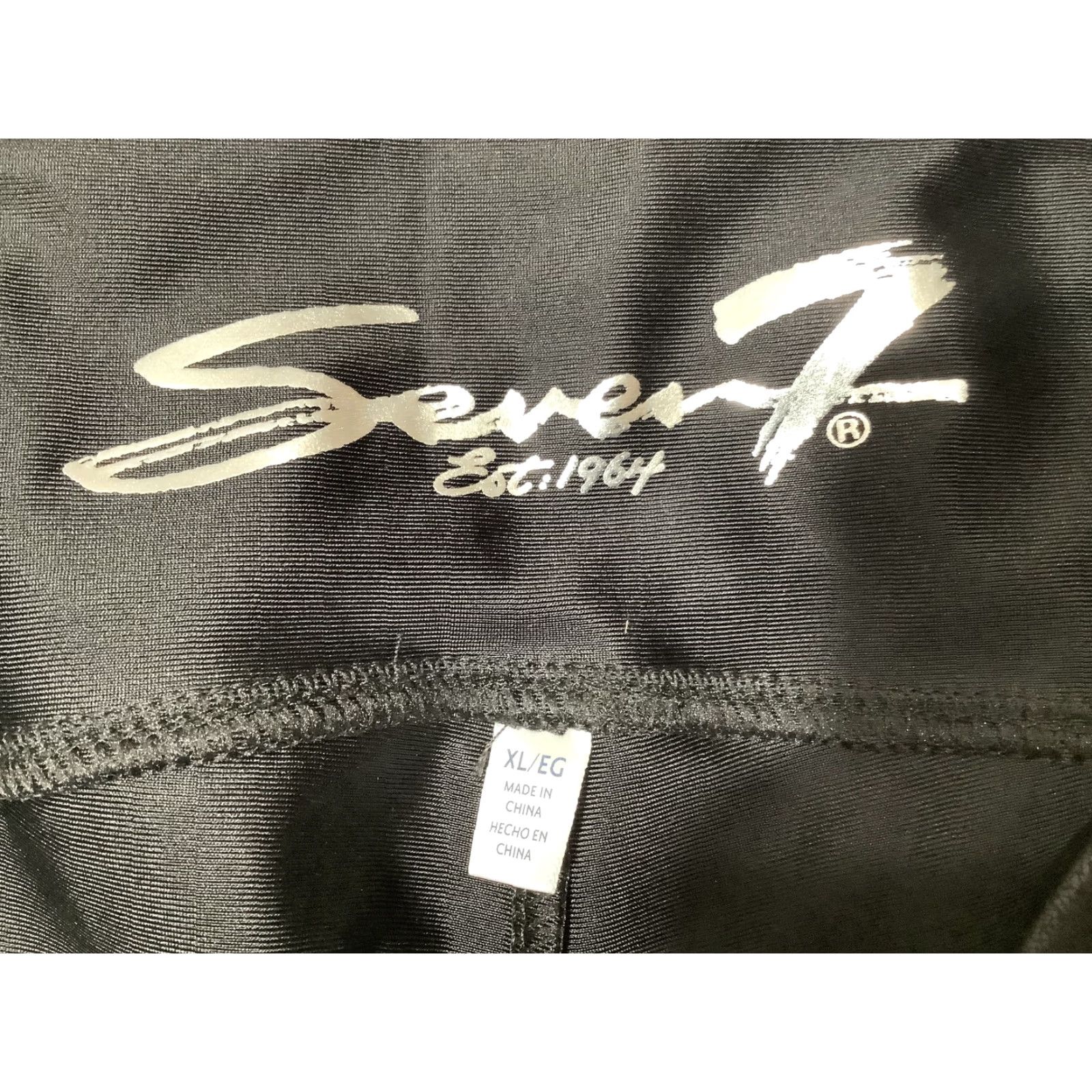 Vintage Seven7 Faux Leather Legging Womens XL Black High Rise Stretch Pants X-Large New Size 40" / US 18 - 7 Thumbnail