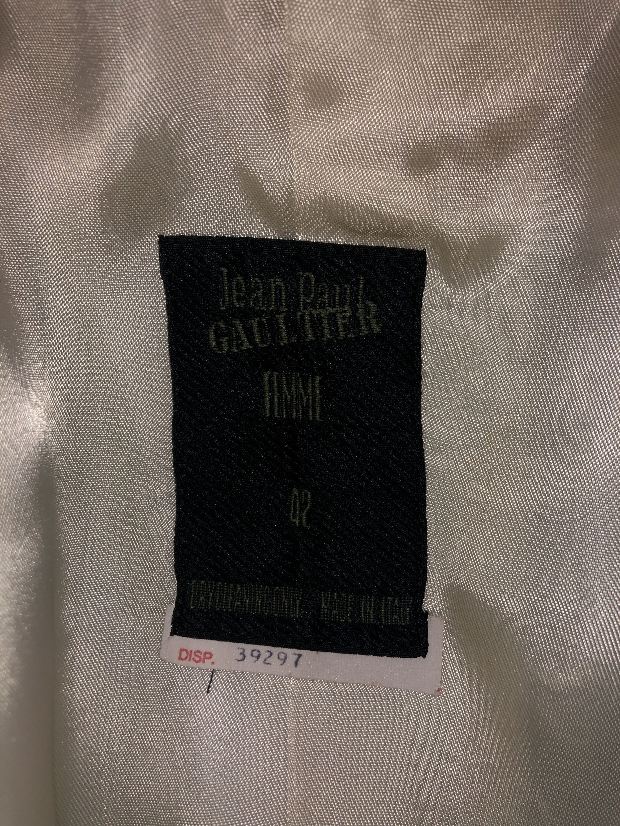 Jean Paul Gaultier Zipped Embellished Cut Out 1989 Jacket Size M / US 6-8 / IT 42-44 - 14 Thumbnail