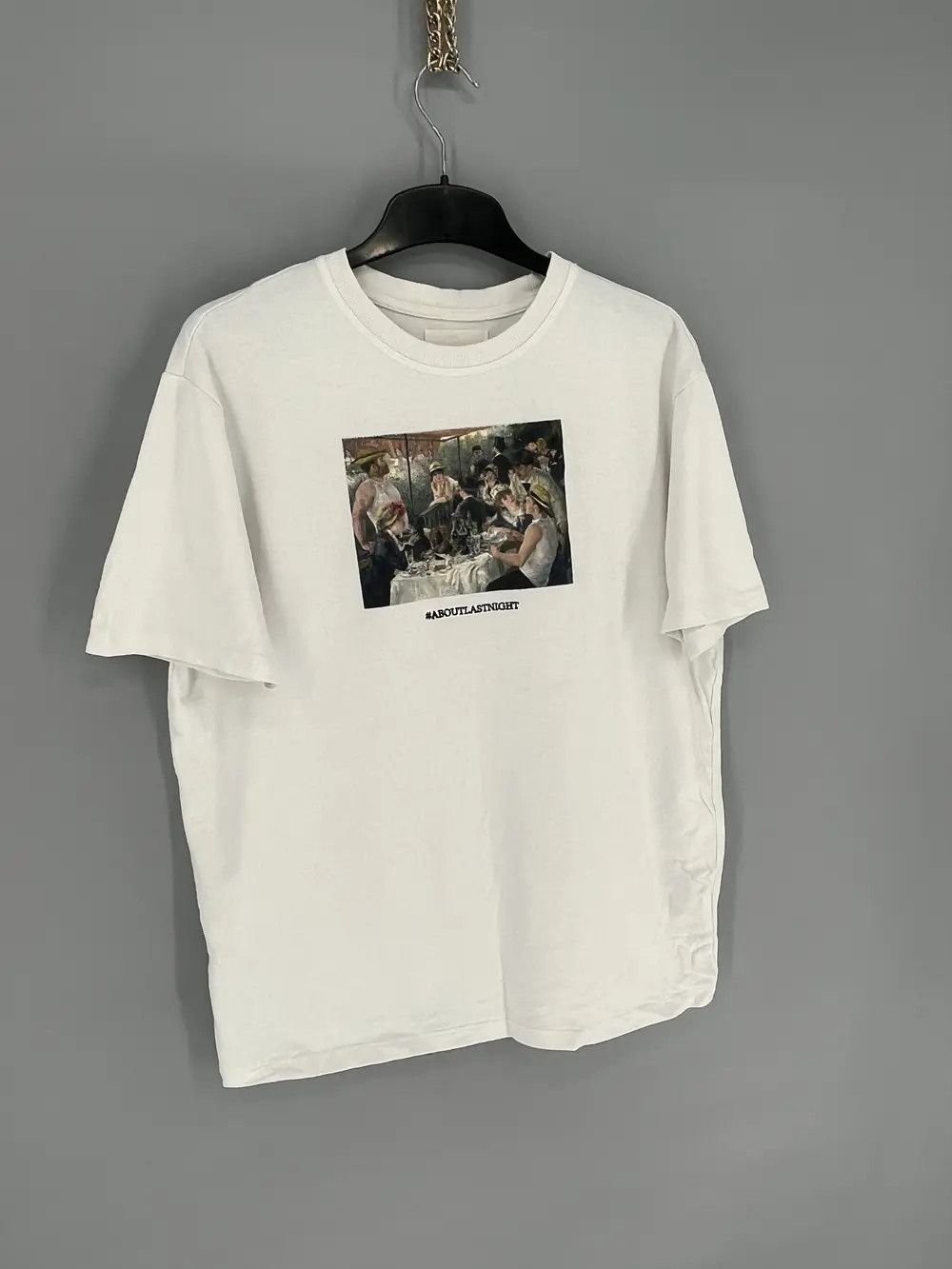 Vintage Reserved about last night tshirt Streetwear Style Size US L / EU 52-54 / 3 - 3 Thumbnail