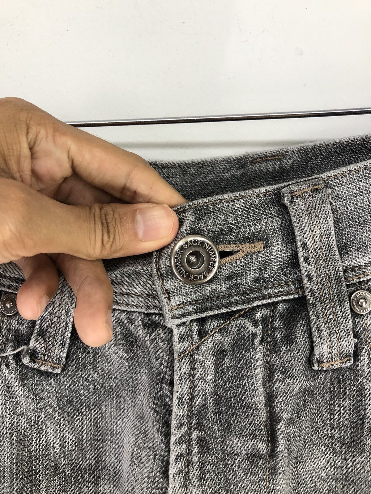 Japanese Brand × Seditionaries Japanese Brand Back Number Buckle Back Light Wash Jeans Size US 28 / EU 44 - 8 Thumbnail