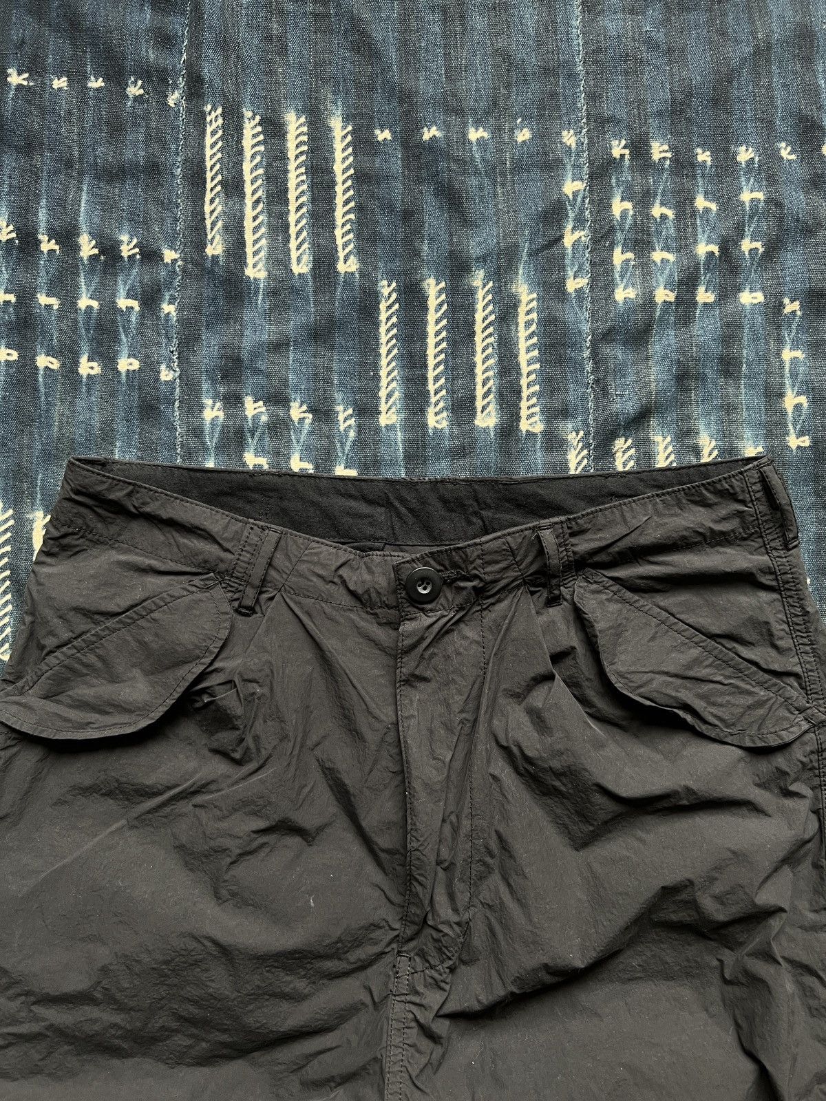 Japanese Brand Gorpcore Stonewashed Nylon M65 Track Pants Size US 32 / EU 48 - 3 Thumbnail
