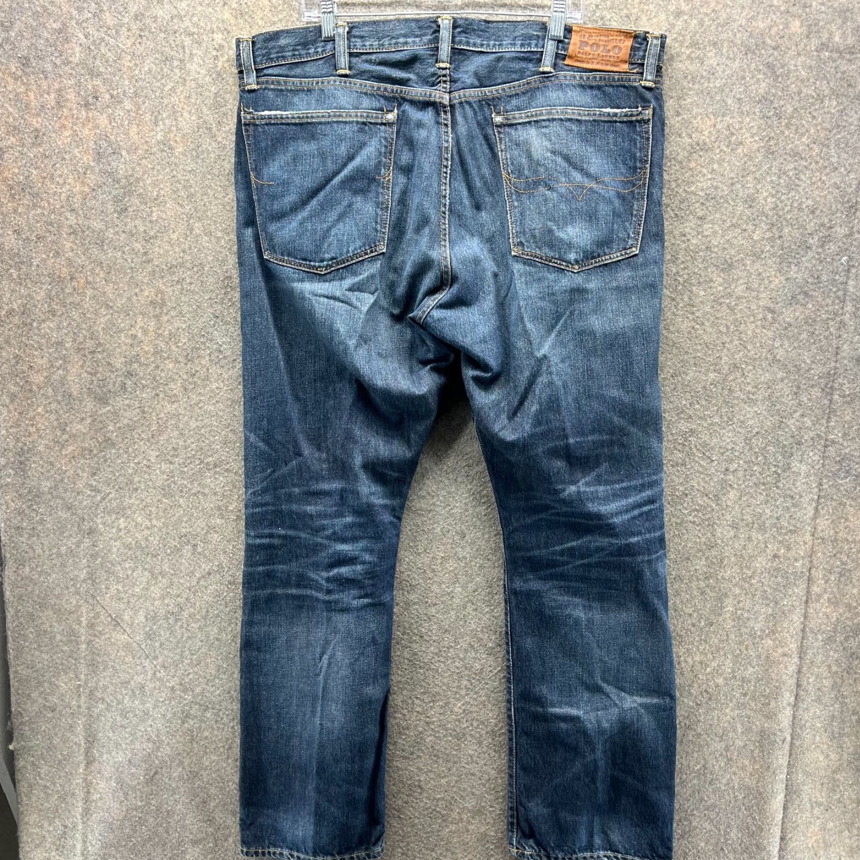 Polo Ralph Lauren Vintage Polo Ralph Lauren Jeans Mens 40x32 Blue Denim Straight Cotton Stone Wash Size 40 Inseam 32 Regular Fit Straight Size US L / EU 52-54 / 3 - 2 Thumbnail