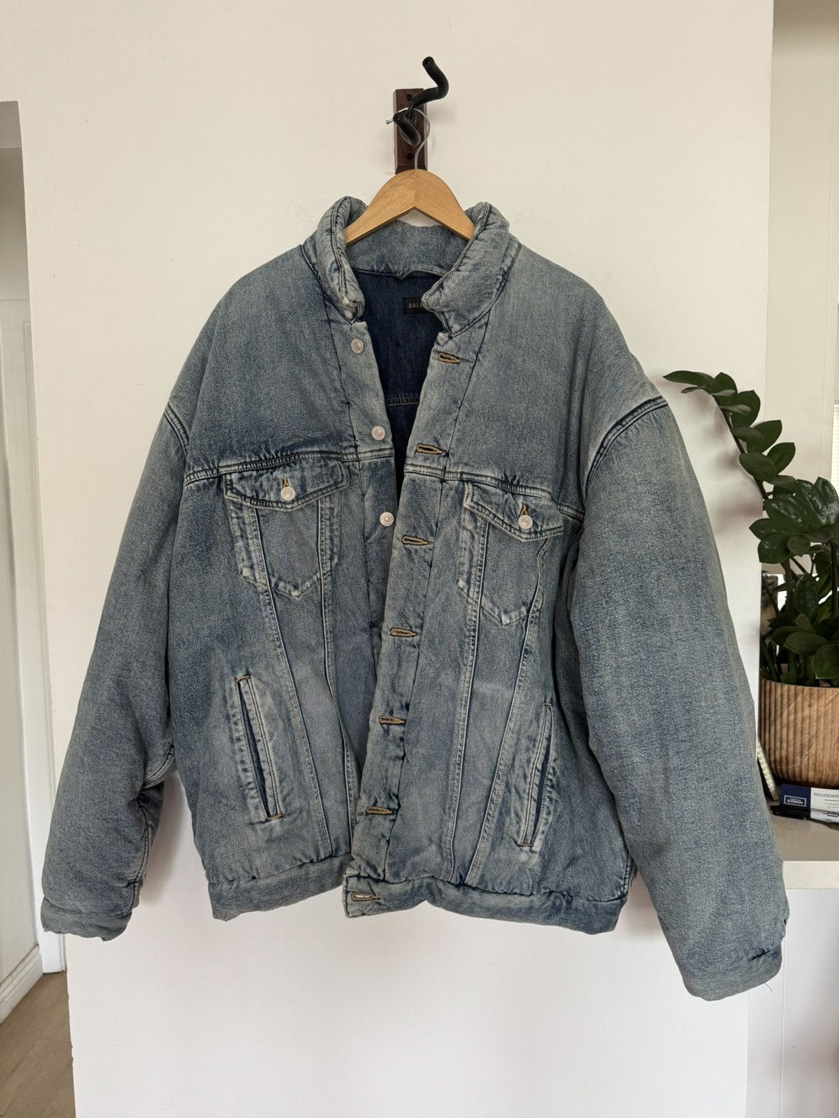 Balenciaga Padded denim jacket Size US M / EU 48-50 / 2 - 1 Thumbnail