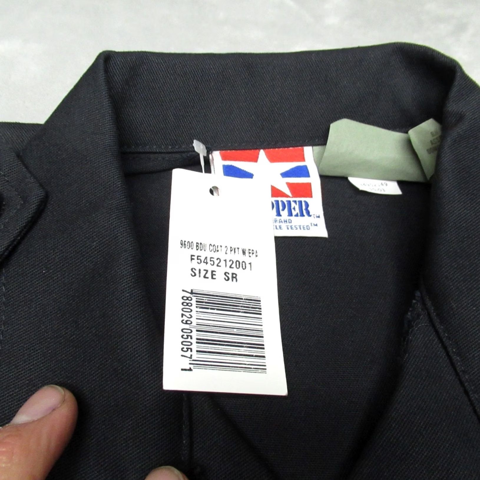 Propper Propper Mens Small Regular Black Full Zip Military Tactical Coat BDU Jacket NWD Size US S / EU 44-46 / 1 - 5 Thumbnail