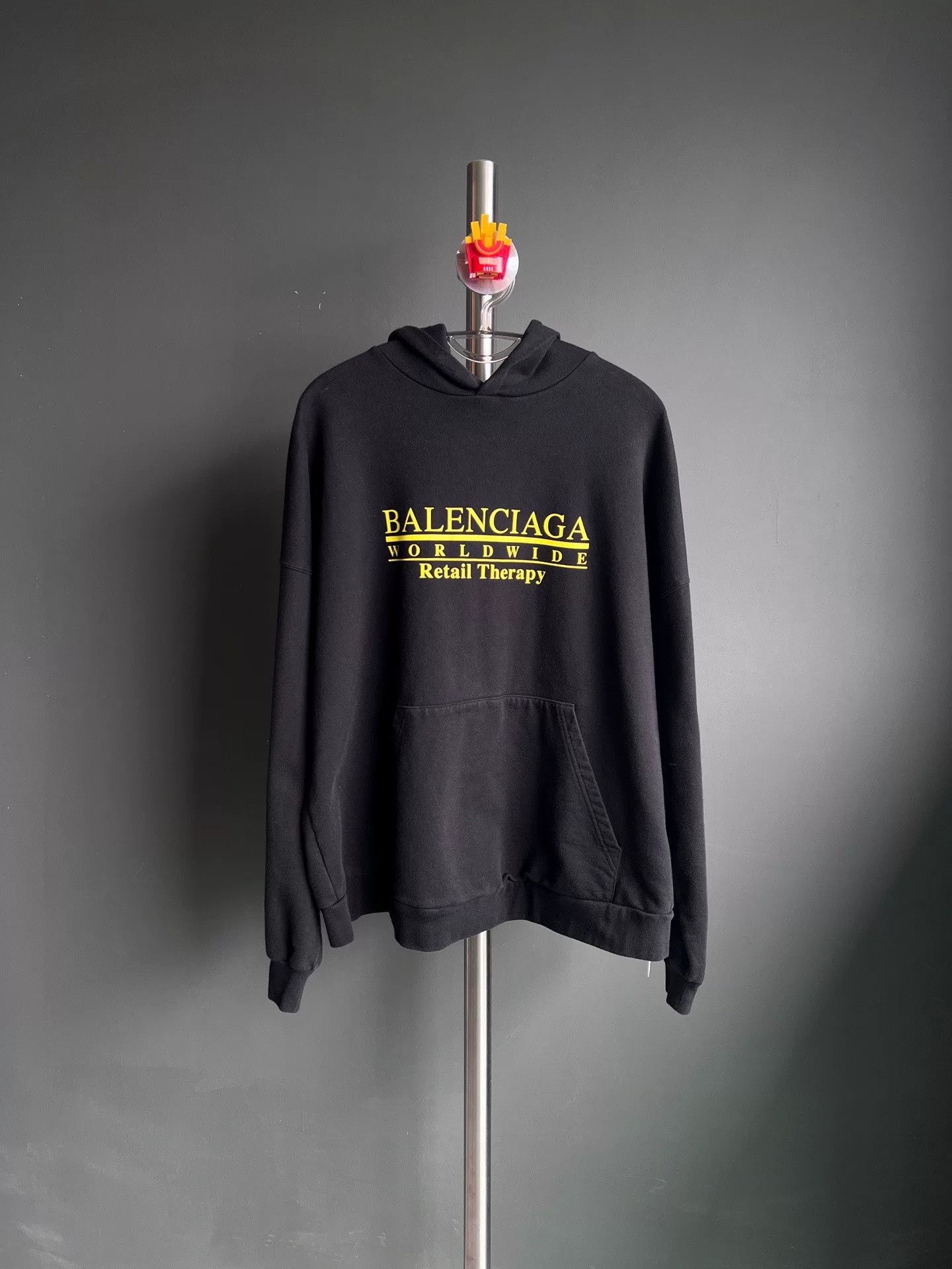 Balenciaga Balenciaga Worldwide Black Hoodie Size US XS / EU 42 / 0 - 1 Thumbnail