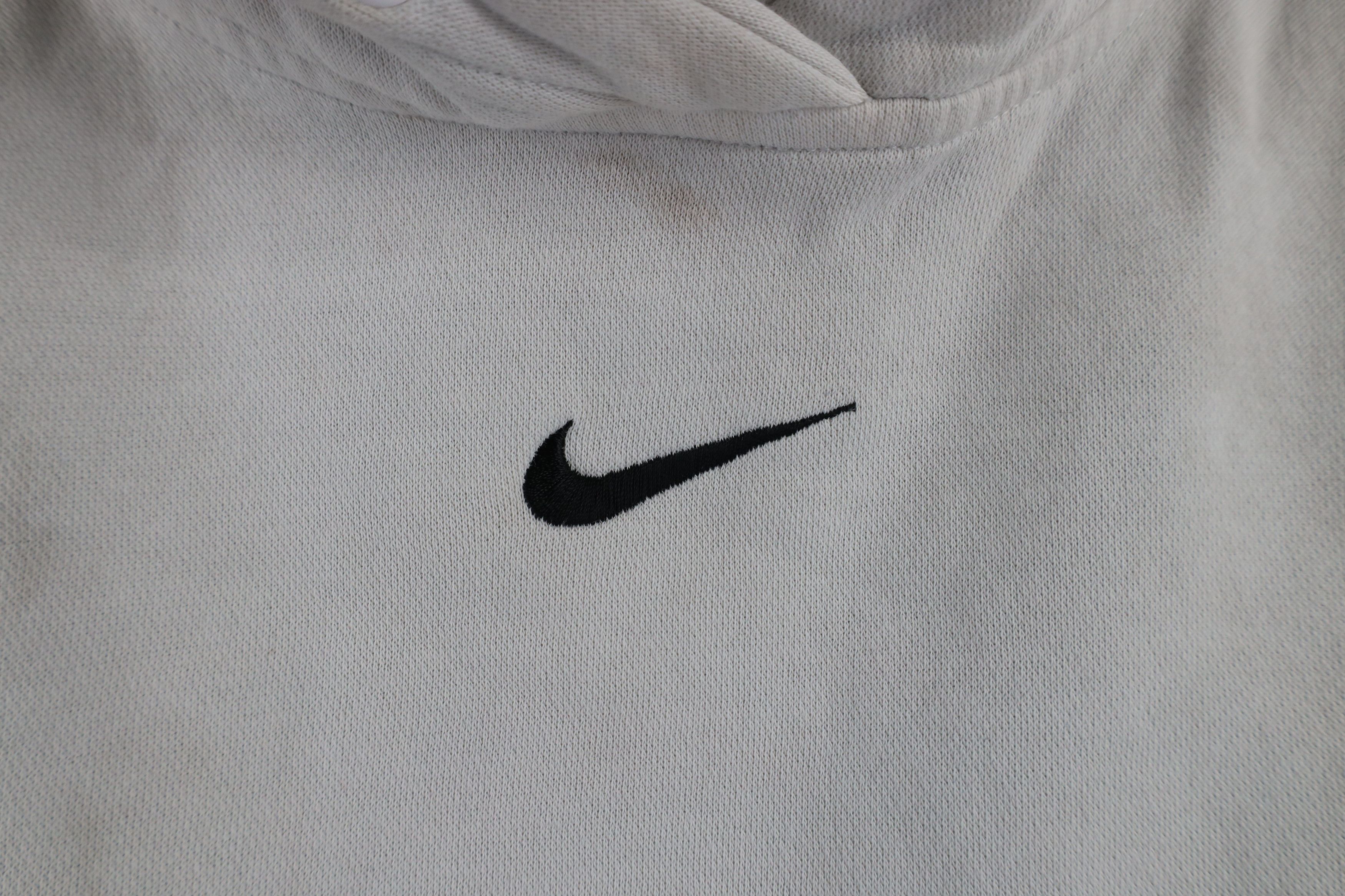 Nike × Vintage Vintage Y2K Nike Scott Center Swoosh Hoodie Light Gray Size US S / EU 44-46 / 1 - 5 Thumbnail