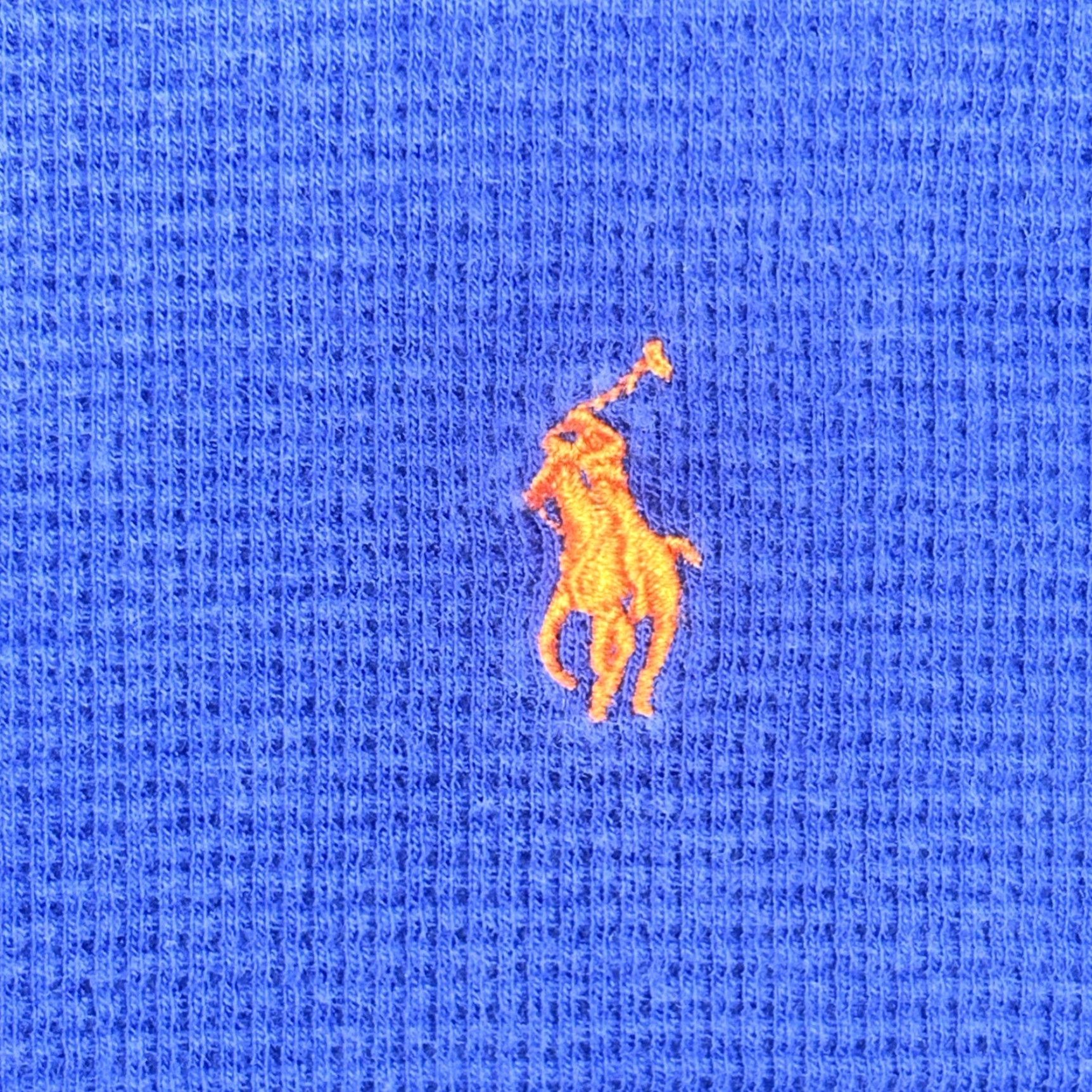 Ralph Lauren Polo Ralph Lauren Blue Thermal Knit Shirt Men’s Large Crest Pony L Size US L / EU 52-54 / 3 - 2 Thumbnail