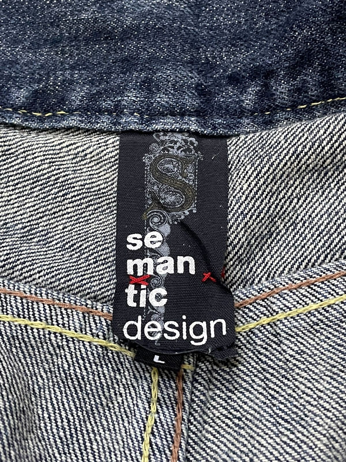 Japanese Brand × PPFM × semanticdesign Semantic Design Poems Paint splatter Flared Denim Pants Size US 31 - 21 Thumbnail