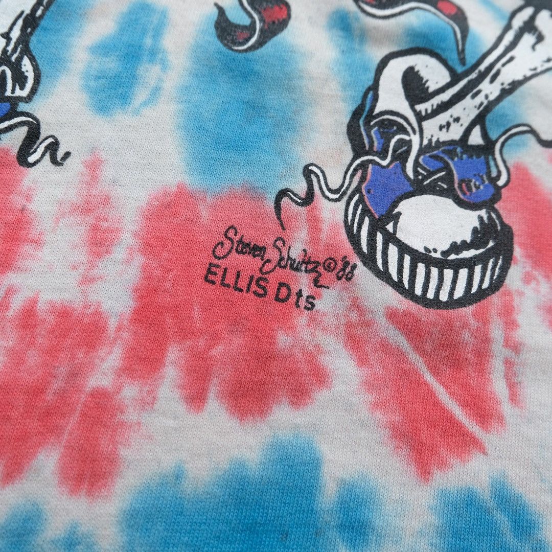 Vintage 1988 Grateful Dead Up And Down Skull Red Blue Tie Dye Size US M / EU 48-50 / 2 - 4 Thumbnail