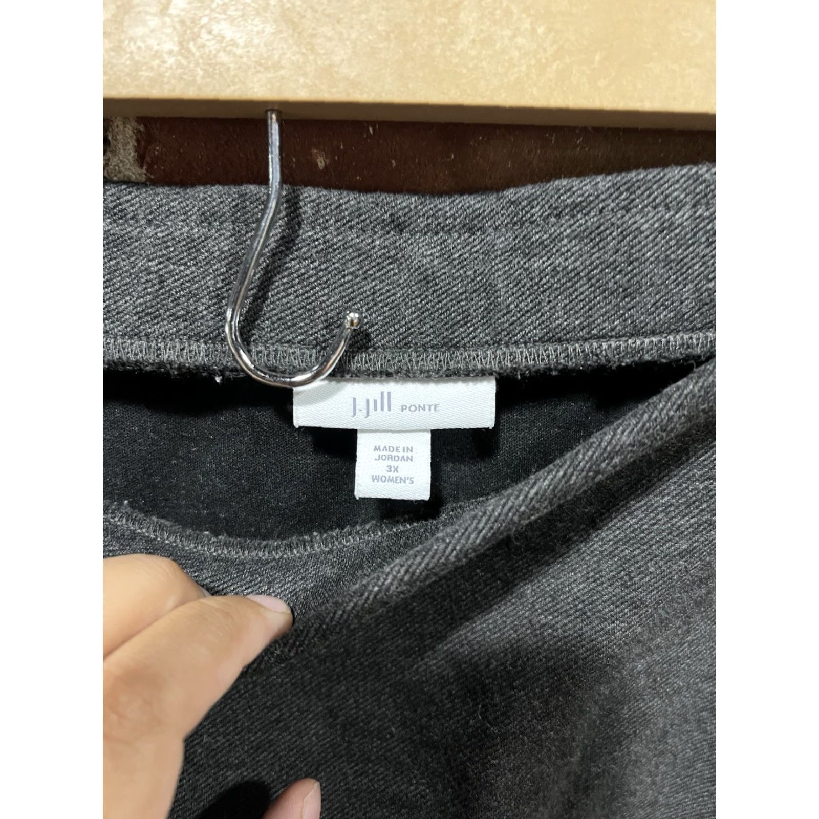 J. Jill J Jill Ponte Knit Pencil Skirt Womens 3X Gray Size 28" / US 6 / IT 42 - 2 Thumbnail