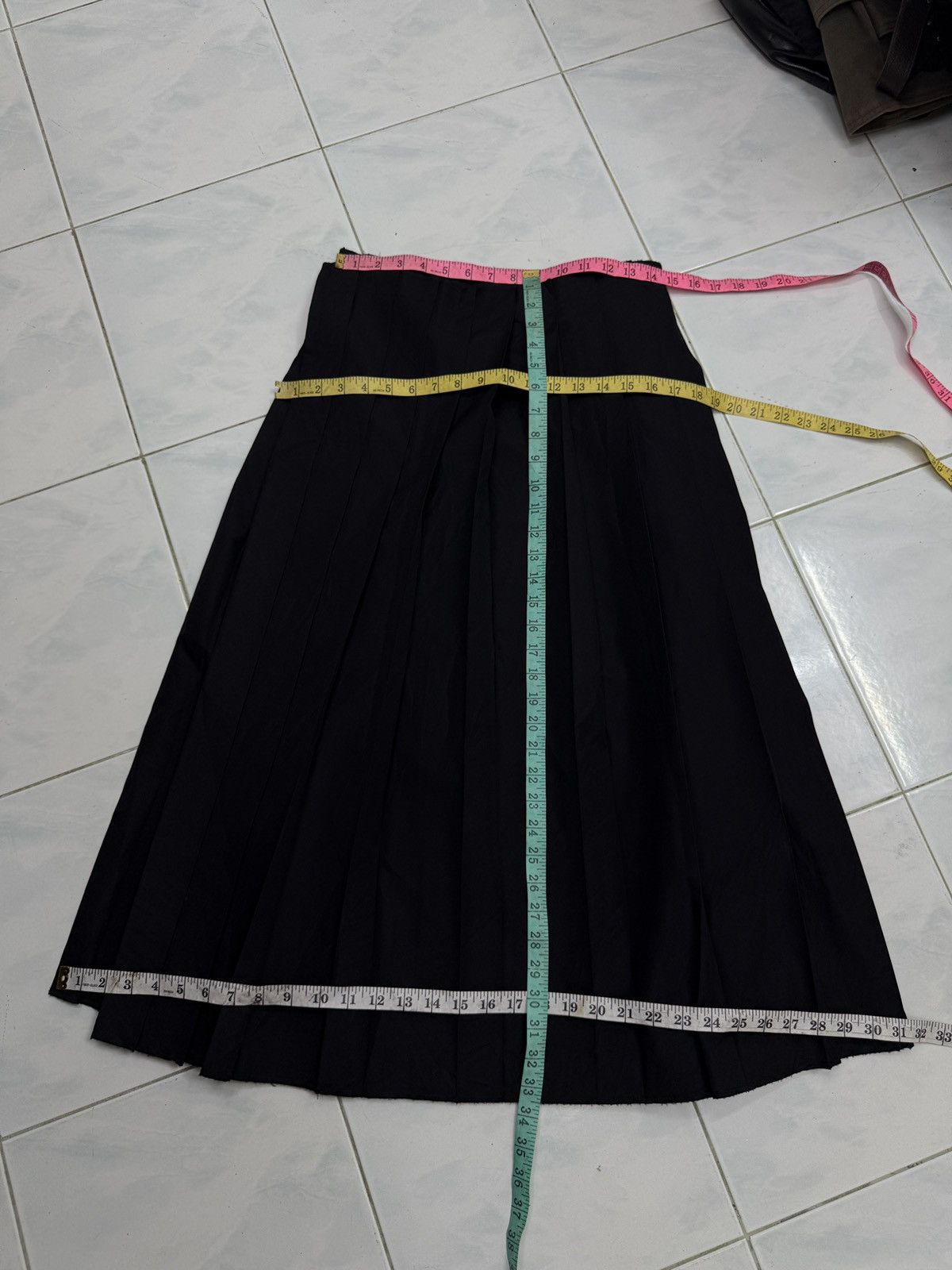 Yohji Yamamoto 🔥🔥🔥ARCHIVE VINTAGE YOHJI YAMAMOTO PLEATED WRAP SKIRTS Size 29" - 9 Thumbnail