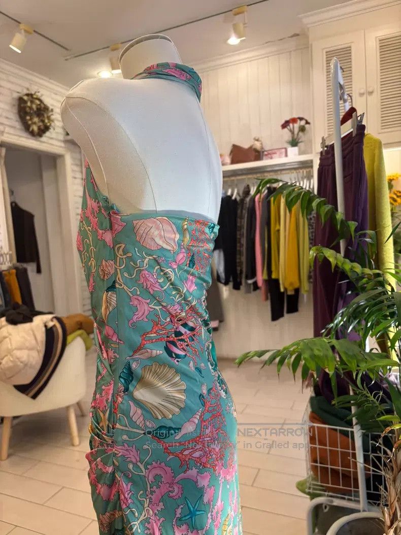 Versace Versace Ocean-themed printed halter neck dress Size S / US 4 / IT 40 - 5 Thumbnail