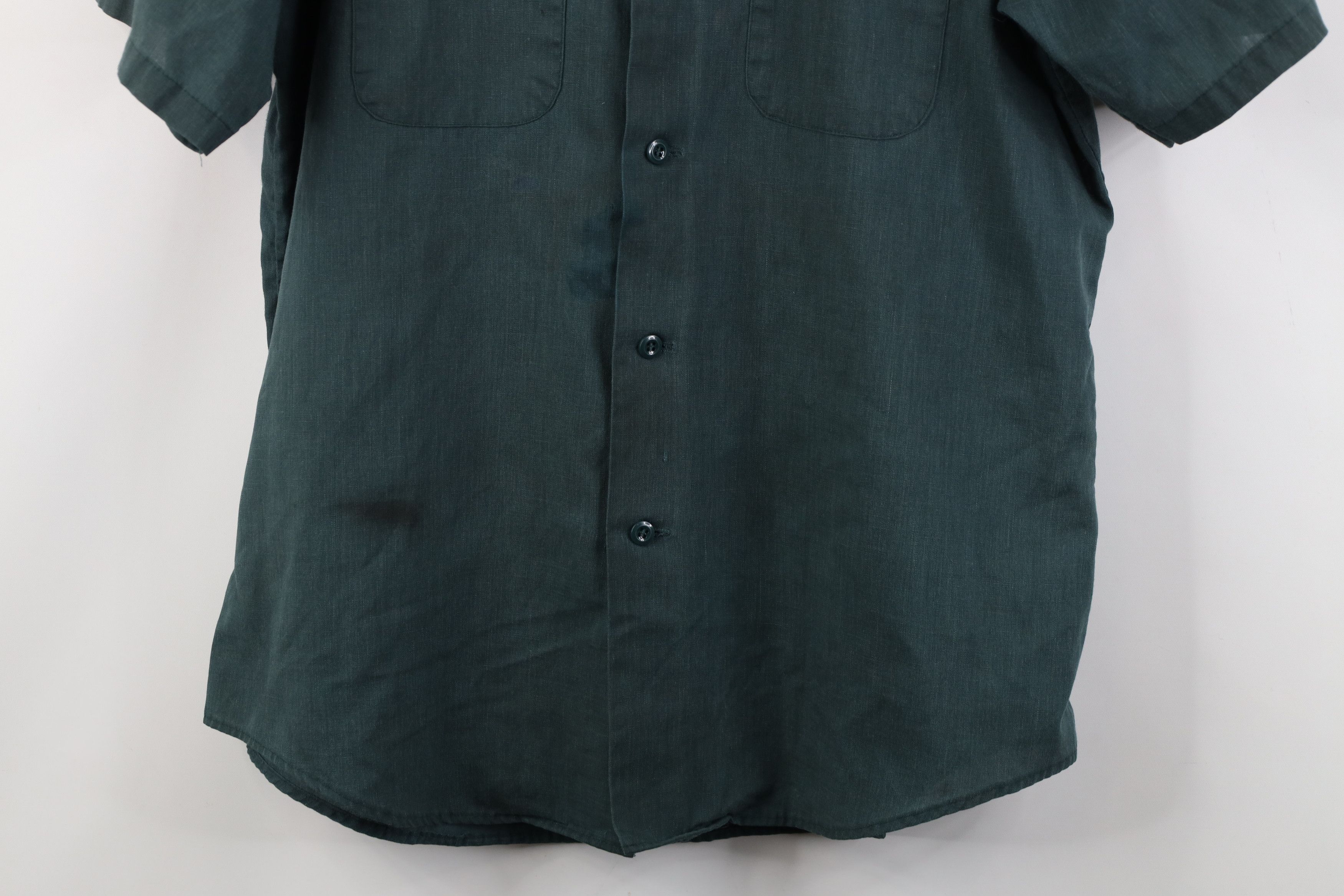 Vintage Vintage 60s Streetwear Mechanic Workwear Button Shirt USA Size US L / EU 52-54 / 3 - 3 Thumbnail