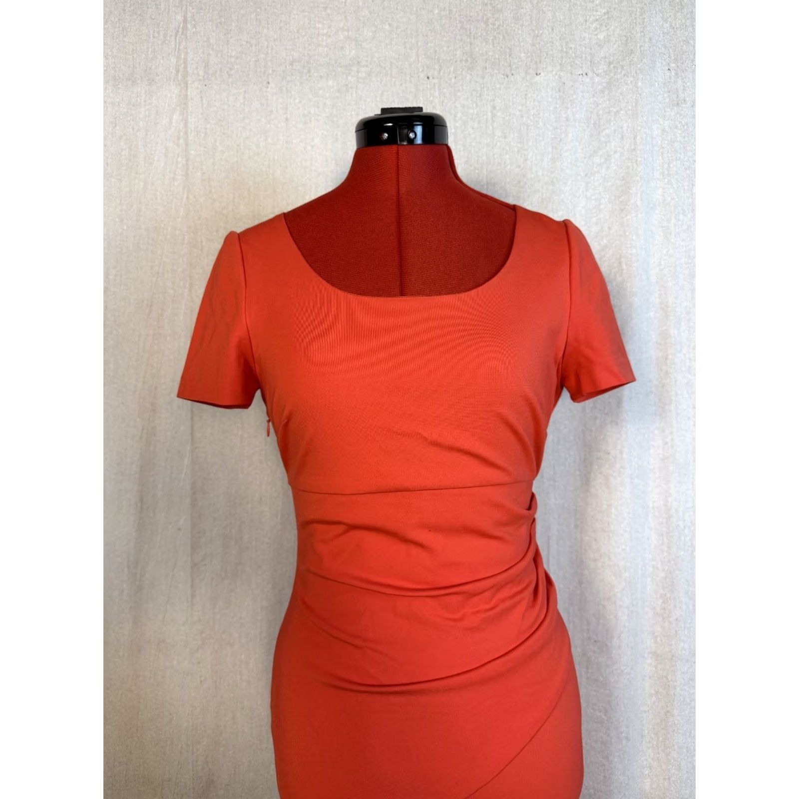 Diane von Furstenberg Diane von Furstenberg Dress Womens 2 Red Midi Size Cocktail Business F421 Size XS / US 0-2 / IT 36-38 - 2 Thumbnail